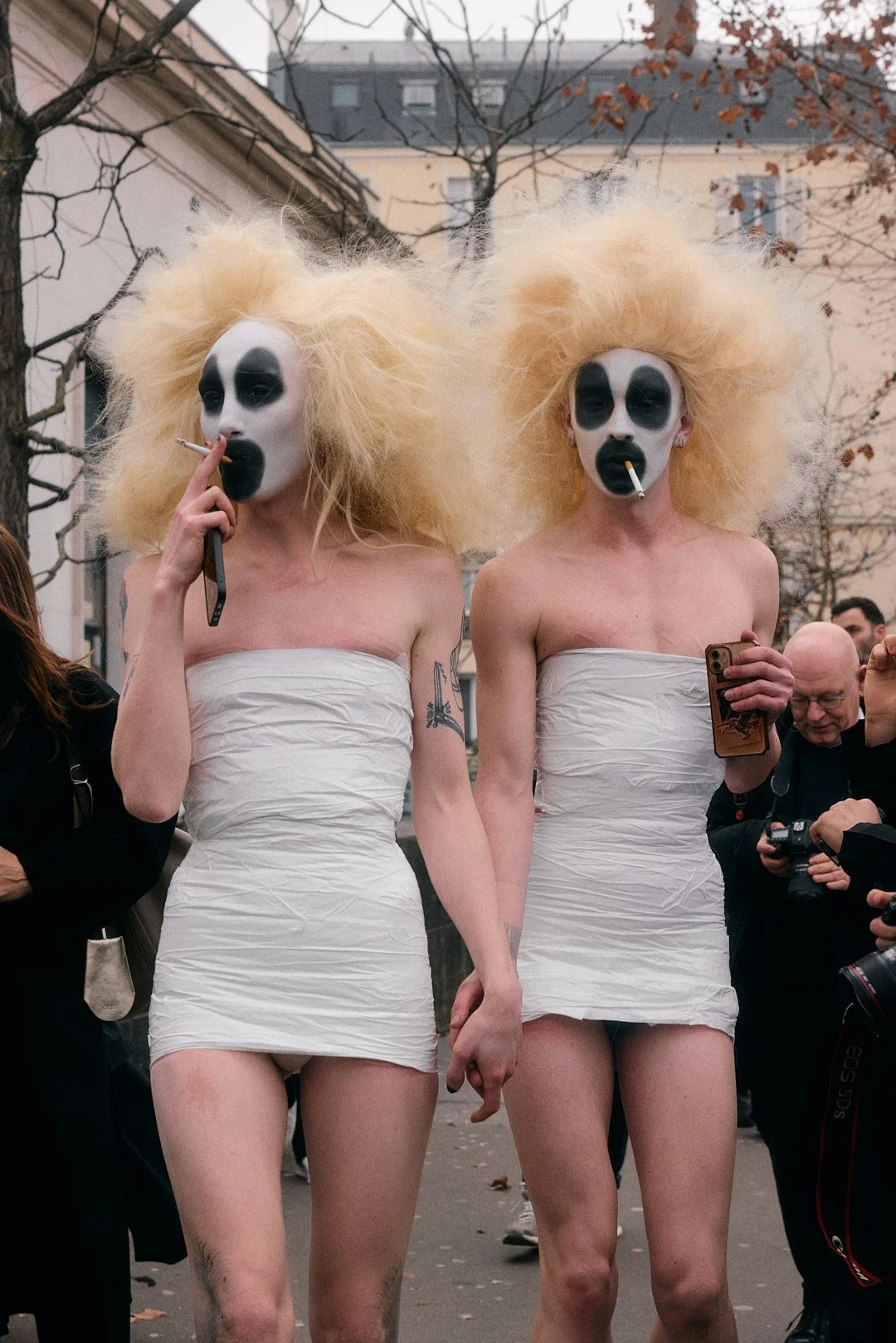 Outside the Rick Owens show at Paris Fashion Week menswear AW26