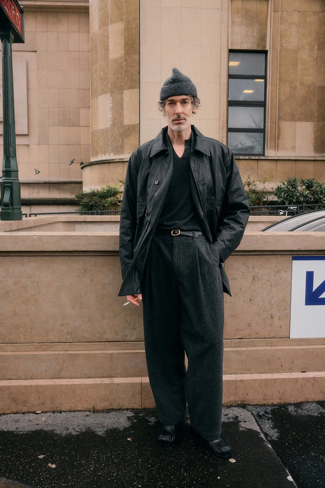 Outside the Joon.J show at Paris Fashion Week menswear AW26