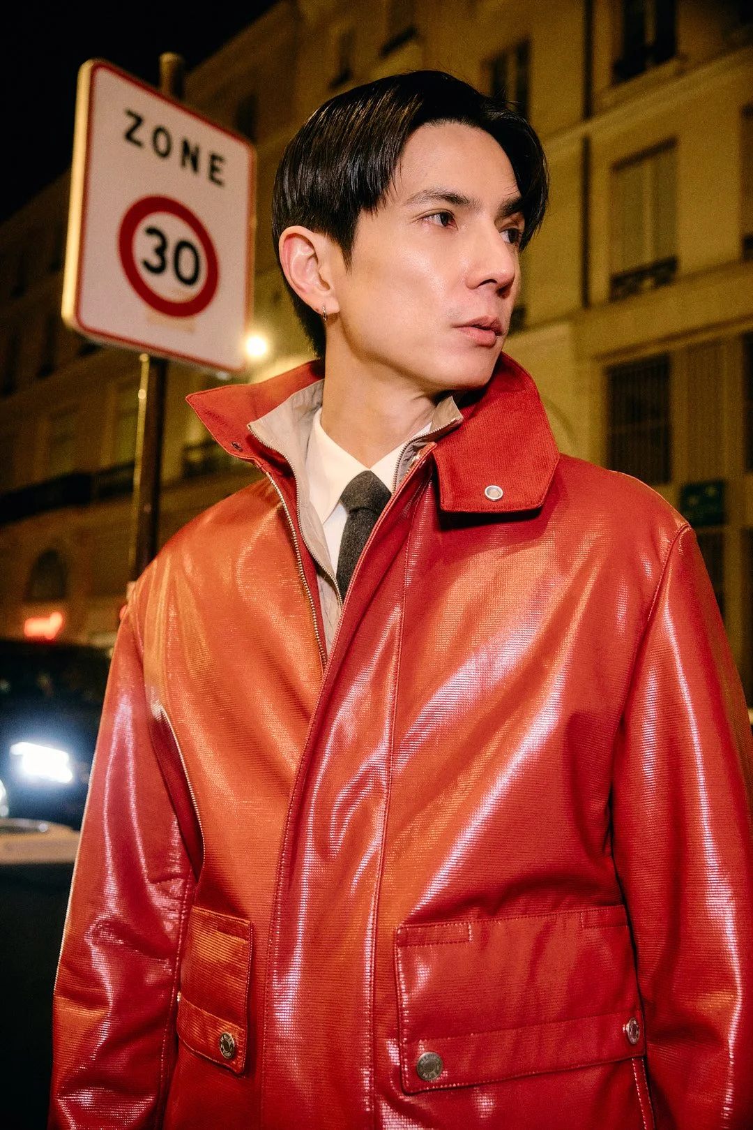 Outside the Hermès show at Paris Fashion Week menswear AW26