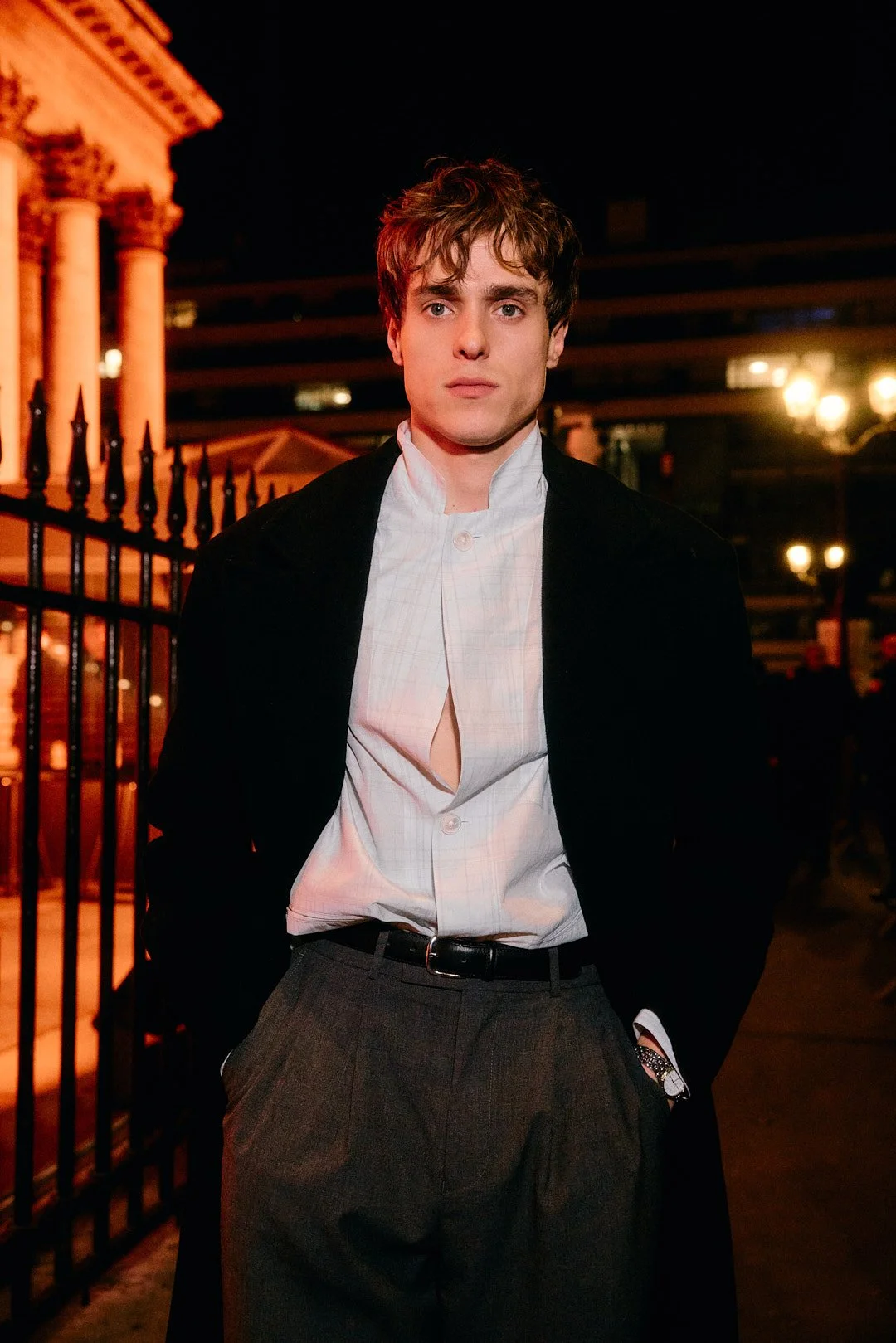 Outside the Hermès show at Paris Fashion Week menswear AW26