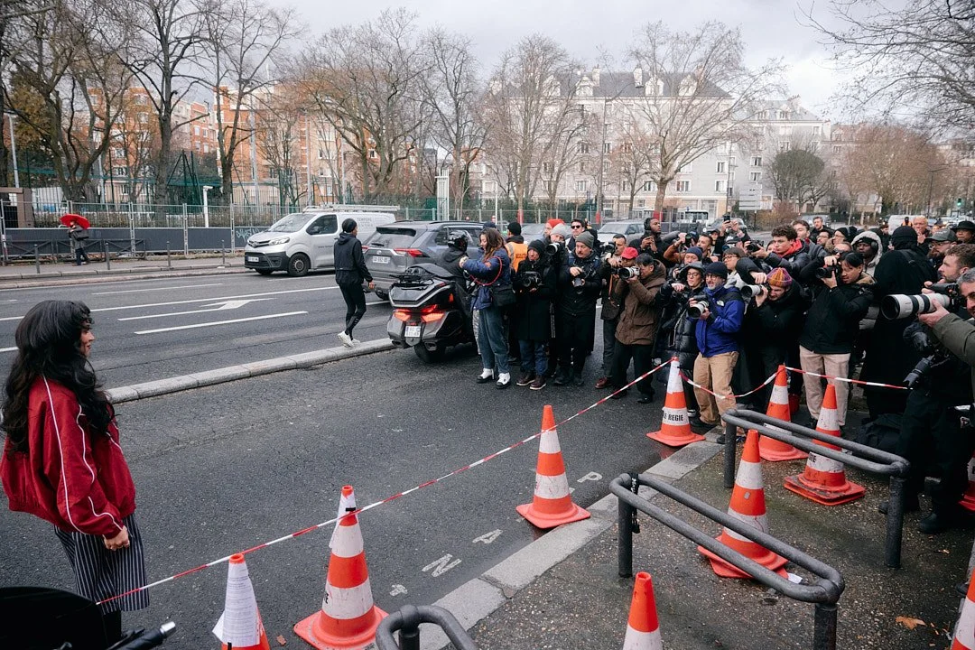 Outside Willy Chavarria menswear show at Paris Fashion Week AW26