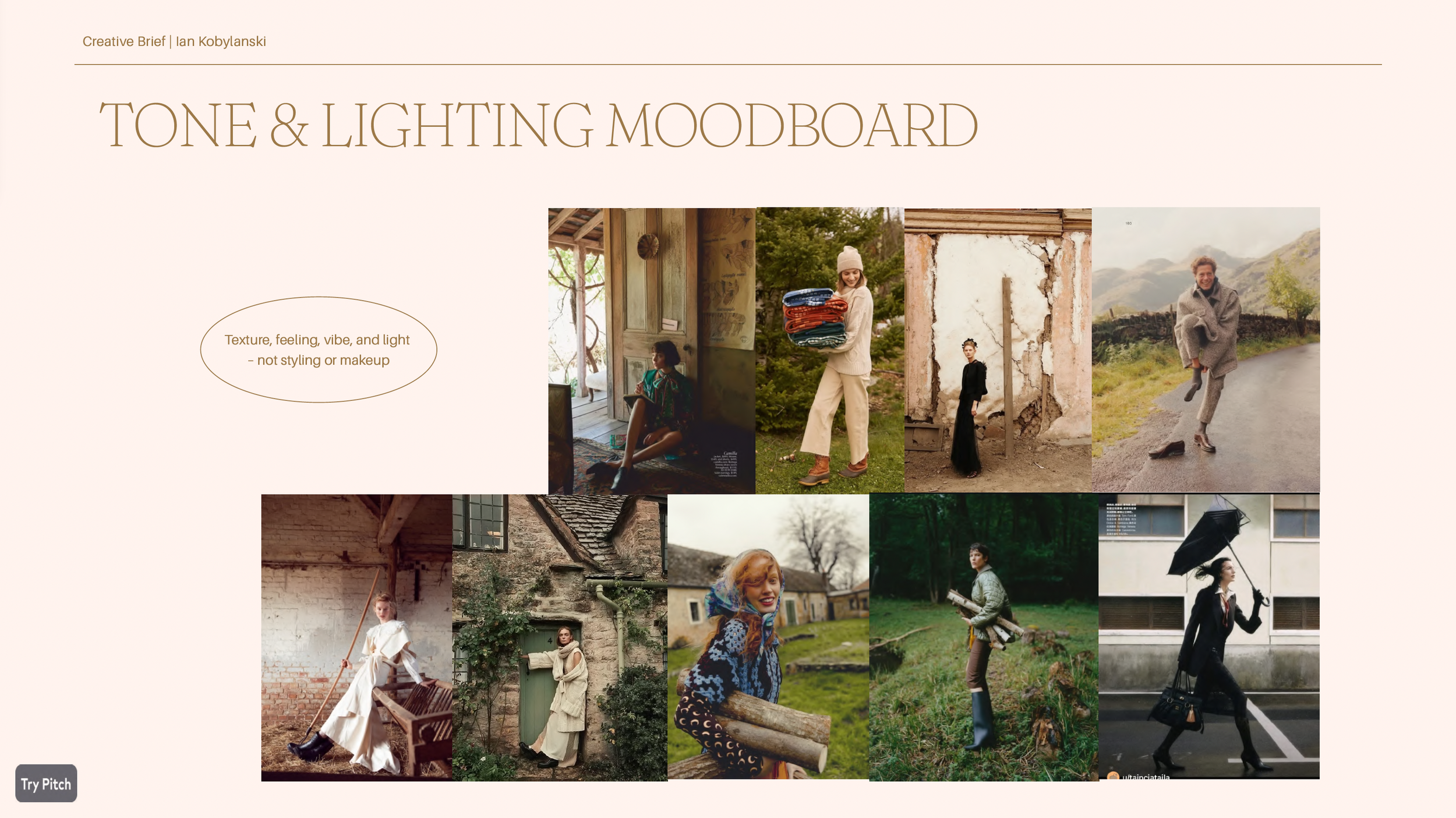 Fashion Photography for LE MILE Magazine in London: Christine Adams Moodboard