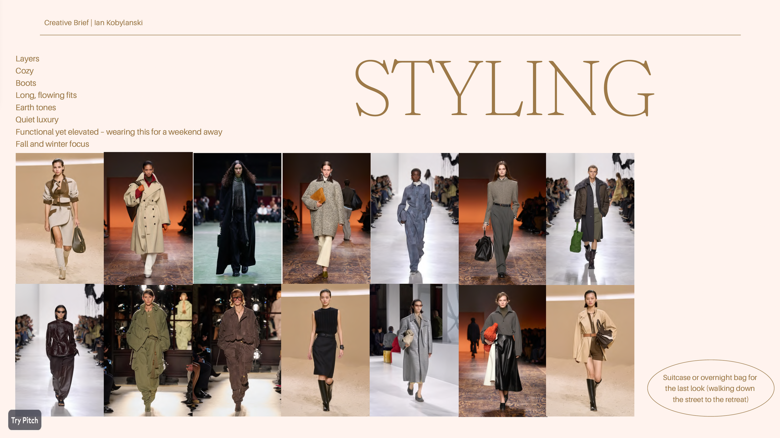 Fashion Photography for LE MILE Magazine in London: Christine Adams Moodboard