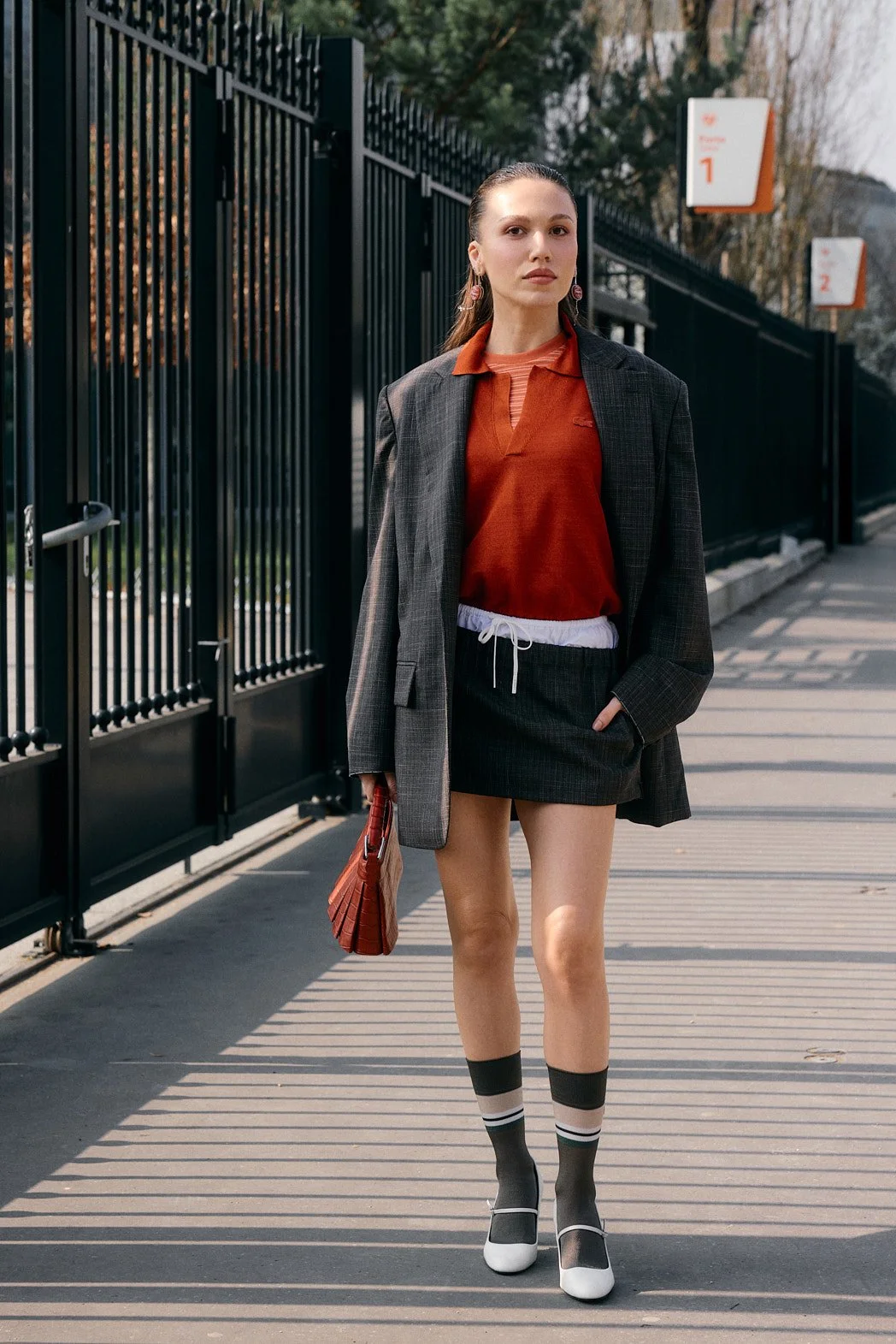 @duyguozaslan outside Lacoste | Paris Fashion Week Street Style FW26