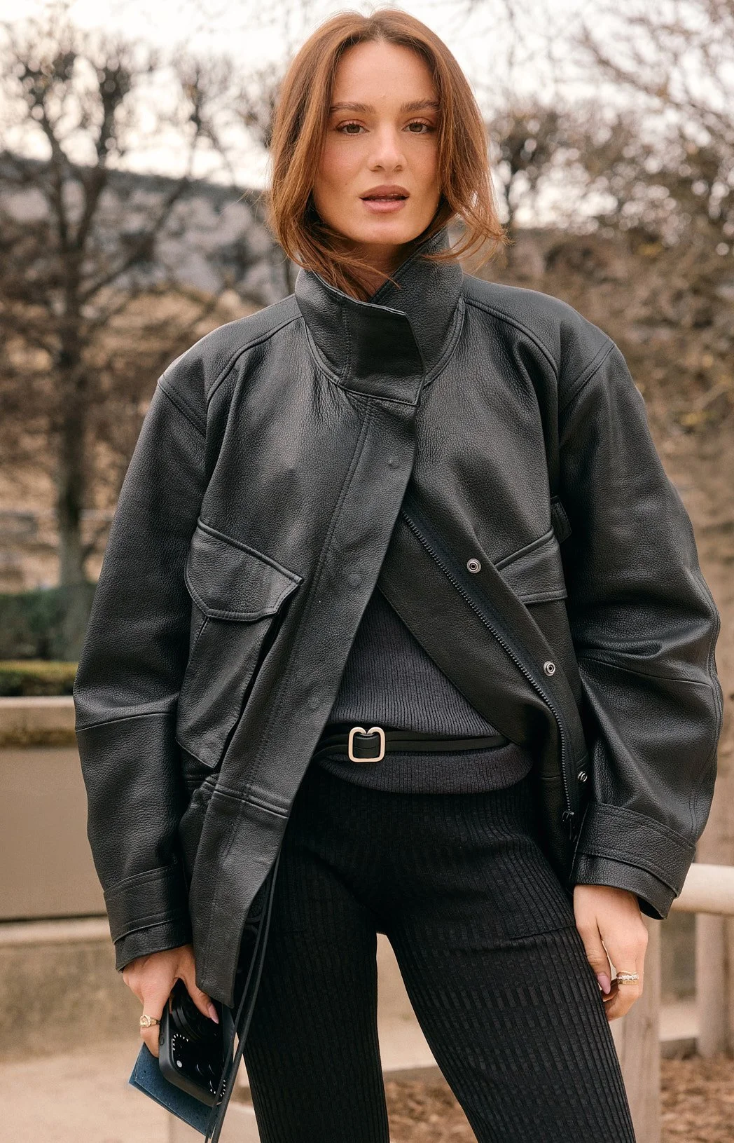 @highishe outside Issey Miyake | Paris Fashion Week Street Style FW26