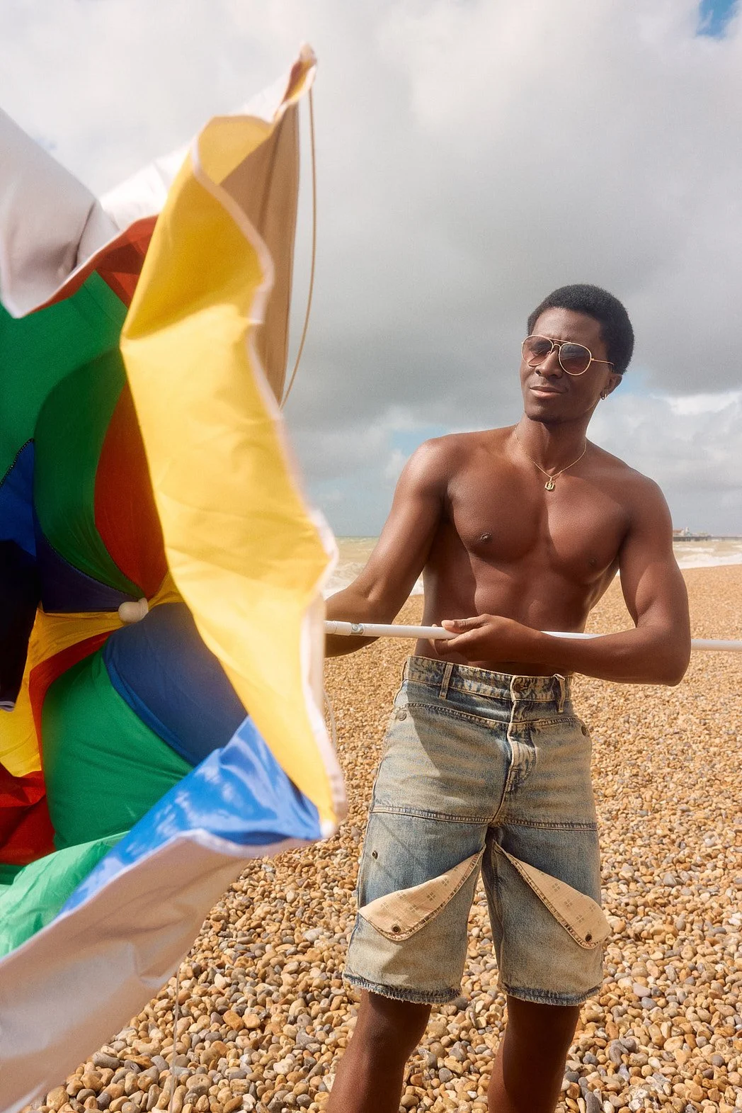 Fashion Photography | “Ode To British Summer” for The Rakish Gent Magazine - Beach Umbrella