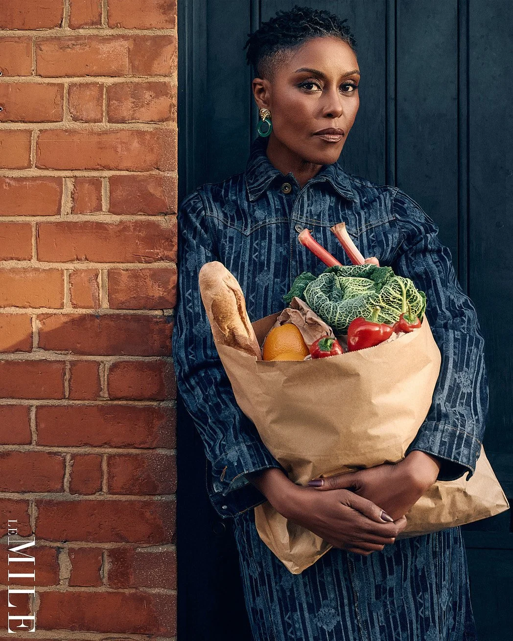 Fashion Photographer London | Actress Christine Adams with Groceries for LE MILE Magazine Cover