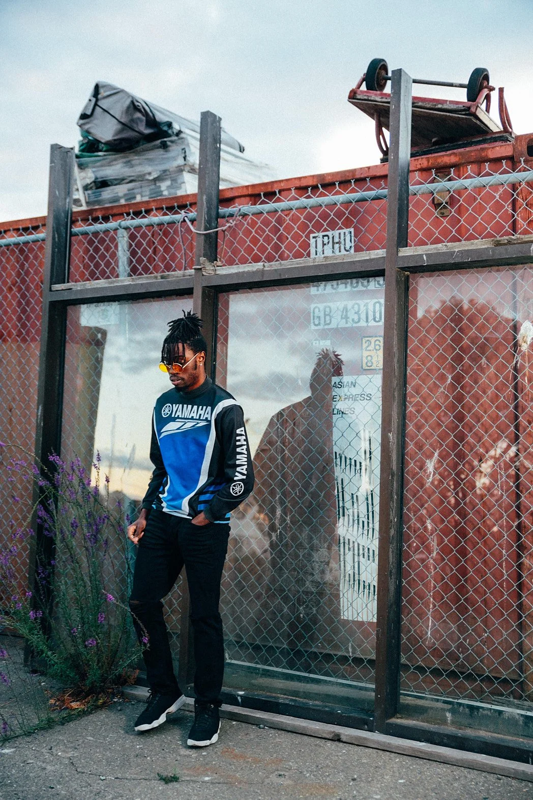 Fashion Photographer London | Scrapyard Candid Portrait for Music Artist Prometheus