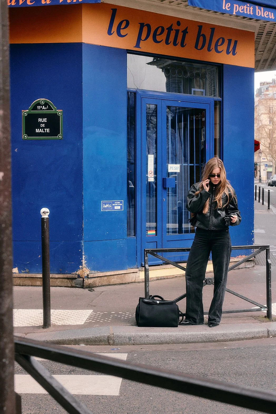 Fashion Photographer London | Grace Nicholas in Paris Lifestyle Campaign - Taxi Call