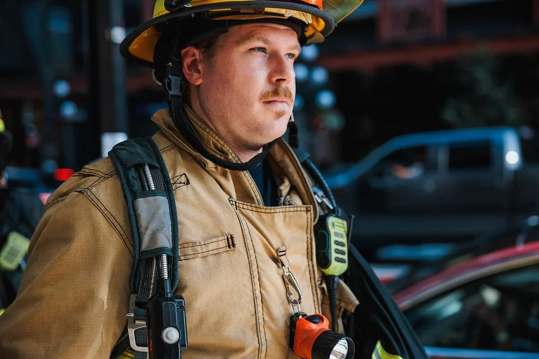 Advertising Photographer London | Vancouver Fire Department Documented for Firetruck Manufacturer Rosenbauer - Answering the Call