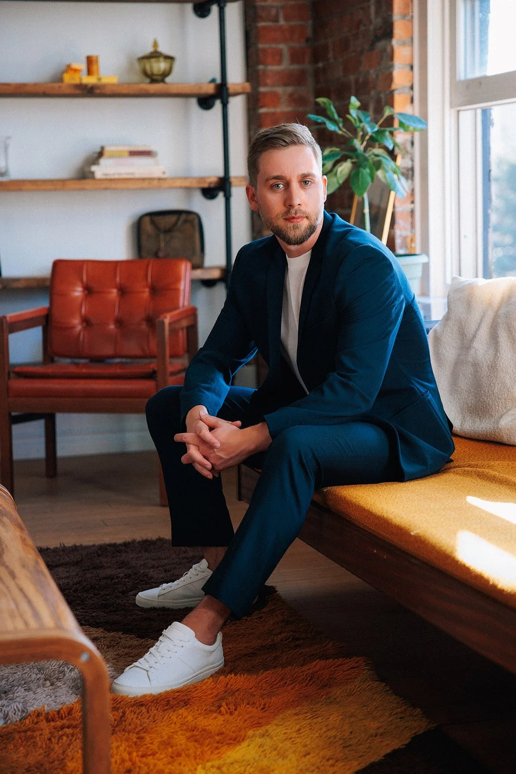 Personal Branding Photographer London | Estate Agent Portrait in Modern Home
