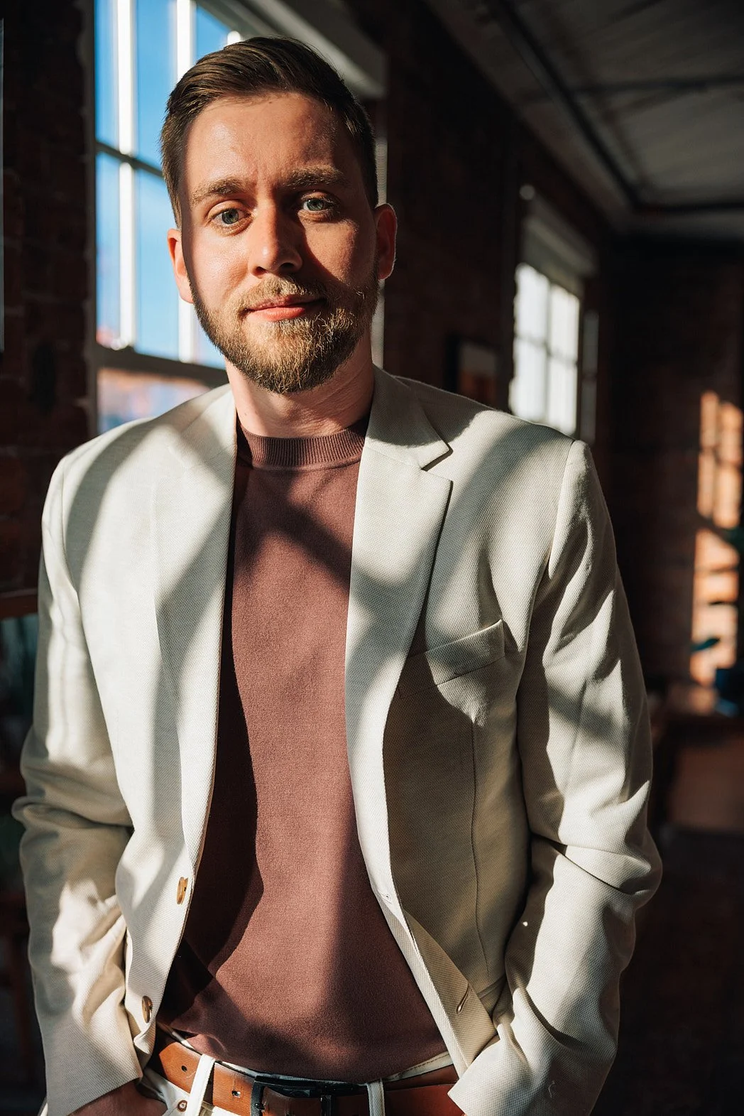 Personal Branding Photographer London | Window Light Estate Agent Portrait