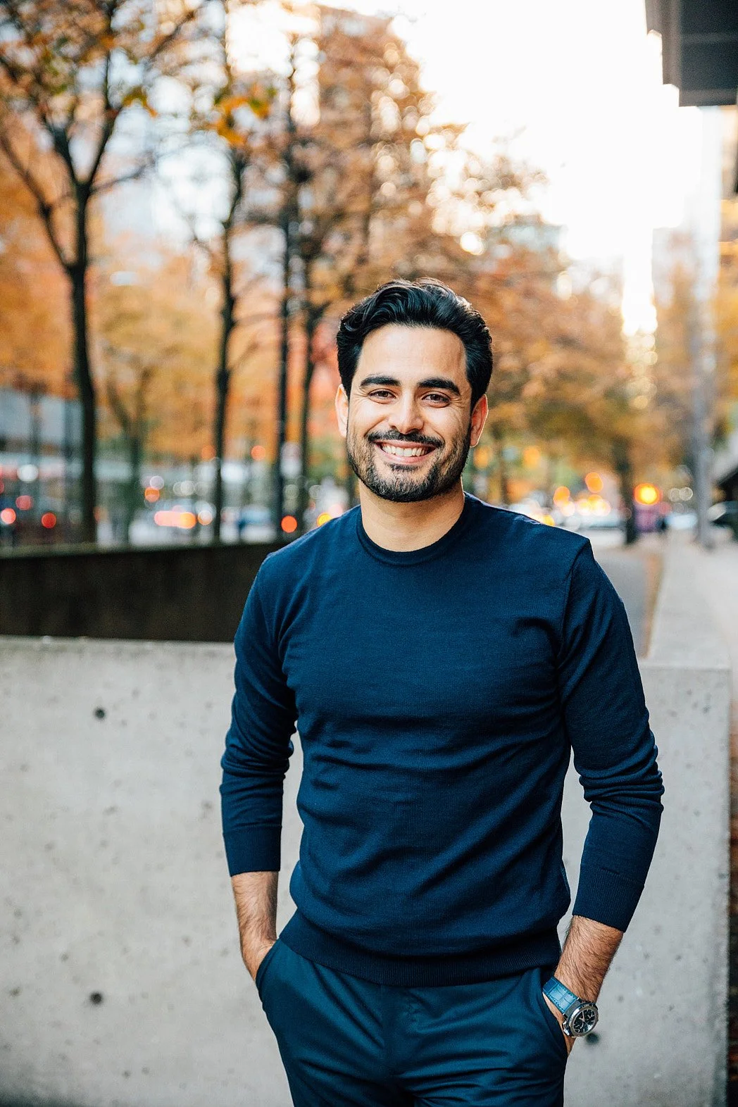 Personal Branding Photographer London | Casual Lawyer Sidewalk Portrait
