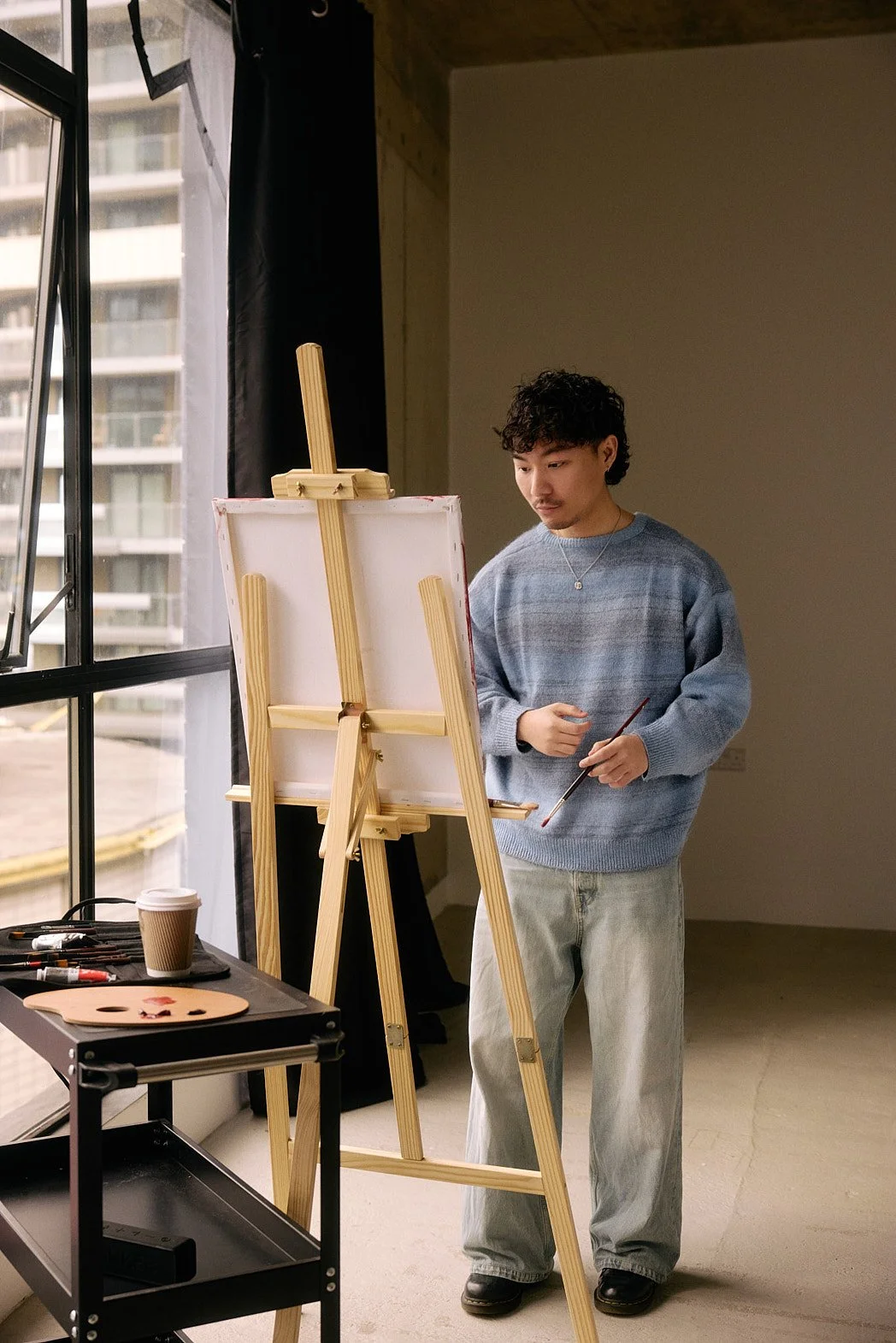 Dating Photographer London | Painting in the Studio