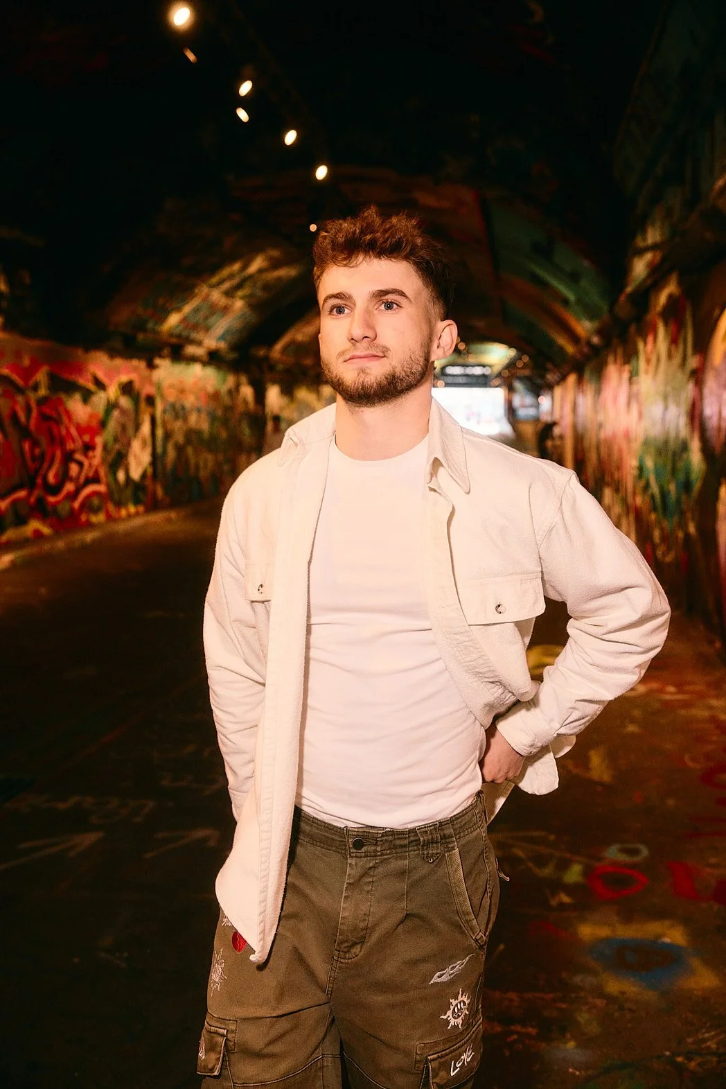 Dating Photographer London | Flash Lit Tunnel