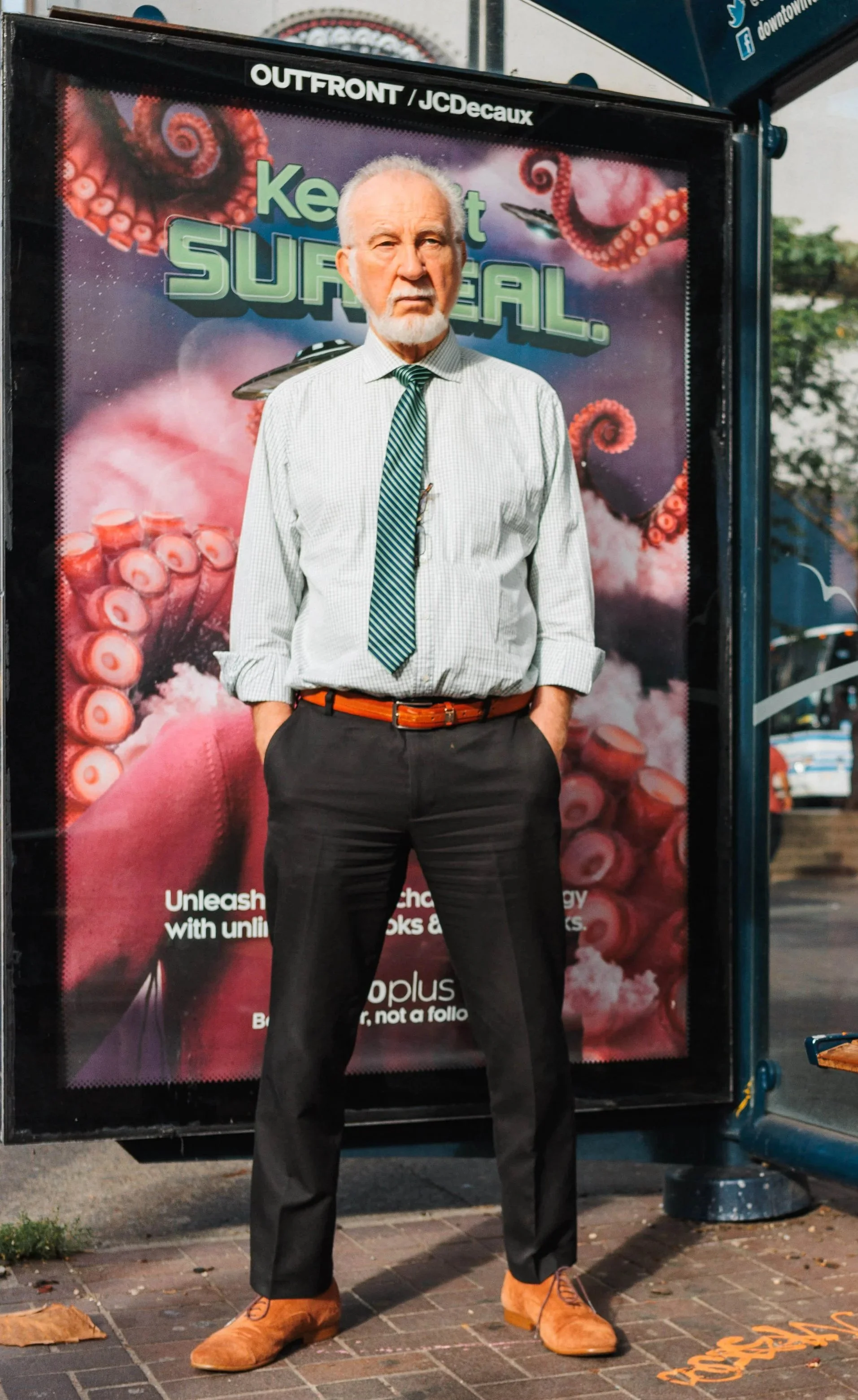 Street Photography | Bus Ad Backdrop 1 | Vancouver, BC