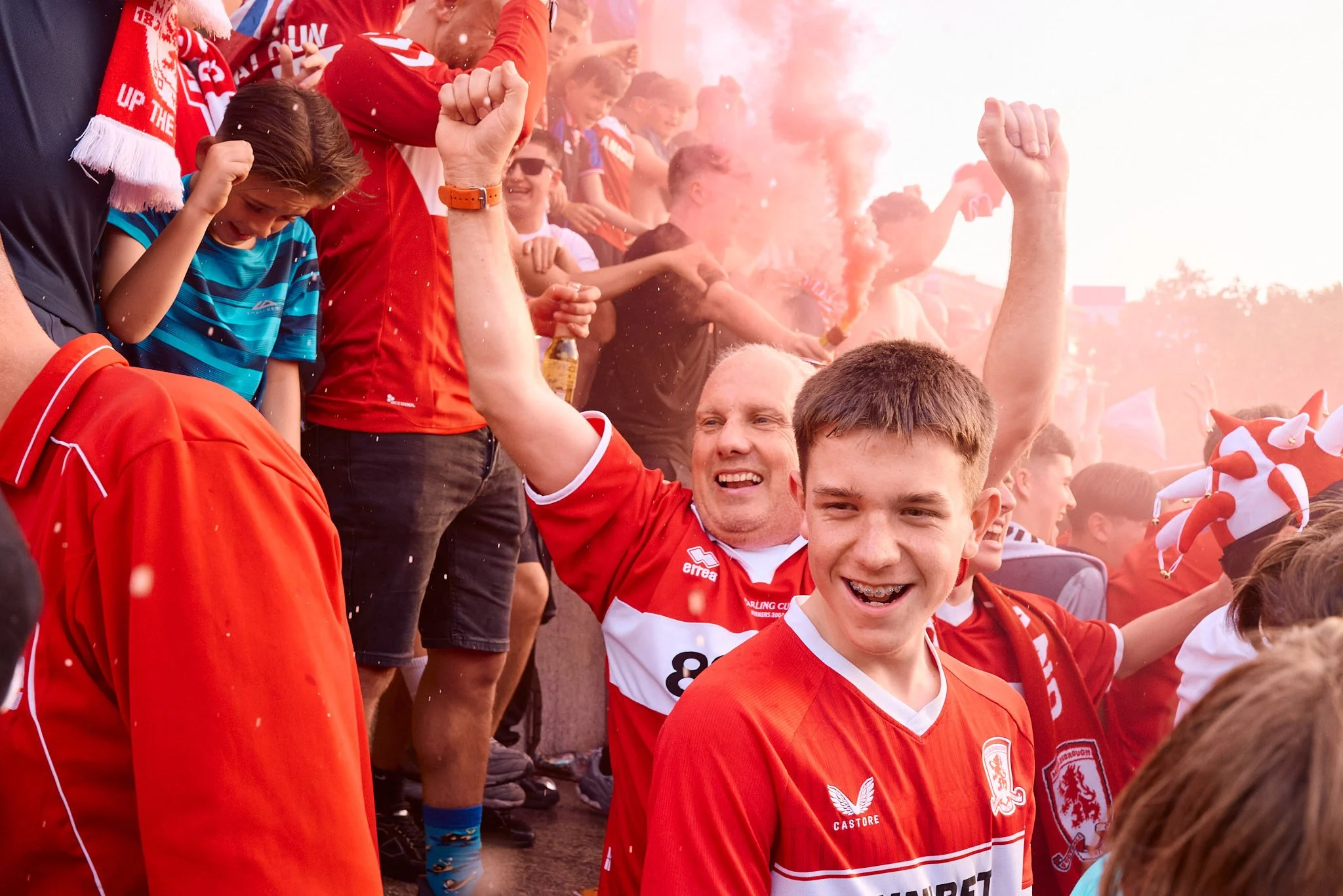 Street Photography London | Middlesbrough F.C. Takes Trafalgar Cheer