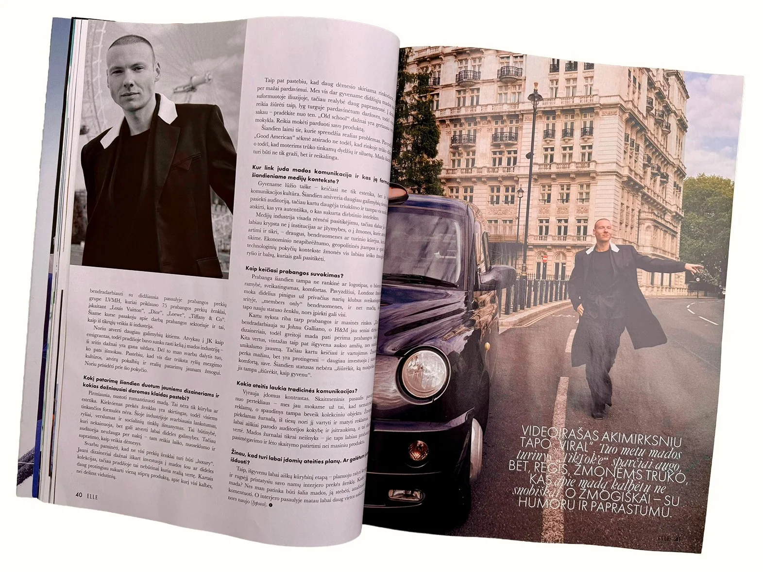 Personal Branding Meets Fashion Photography Print Editorial in ELLE Magazine