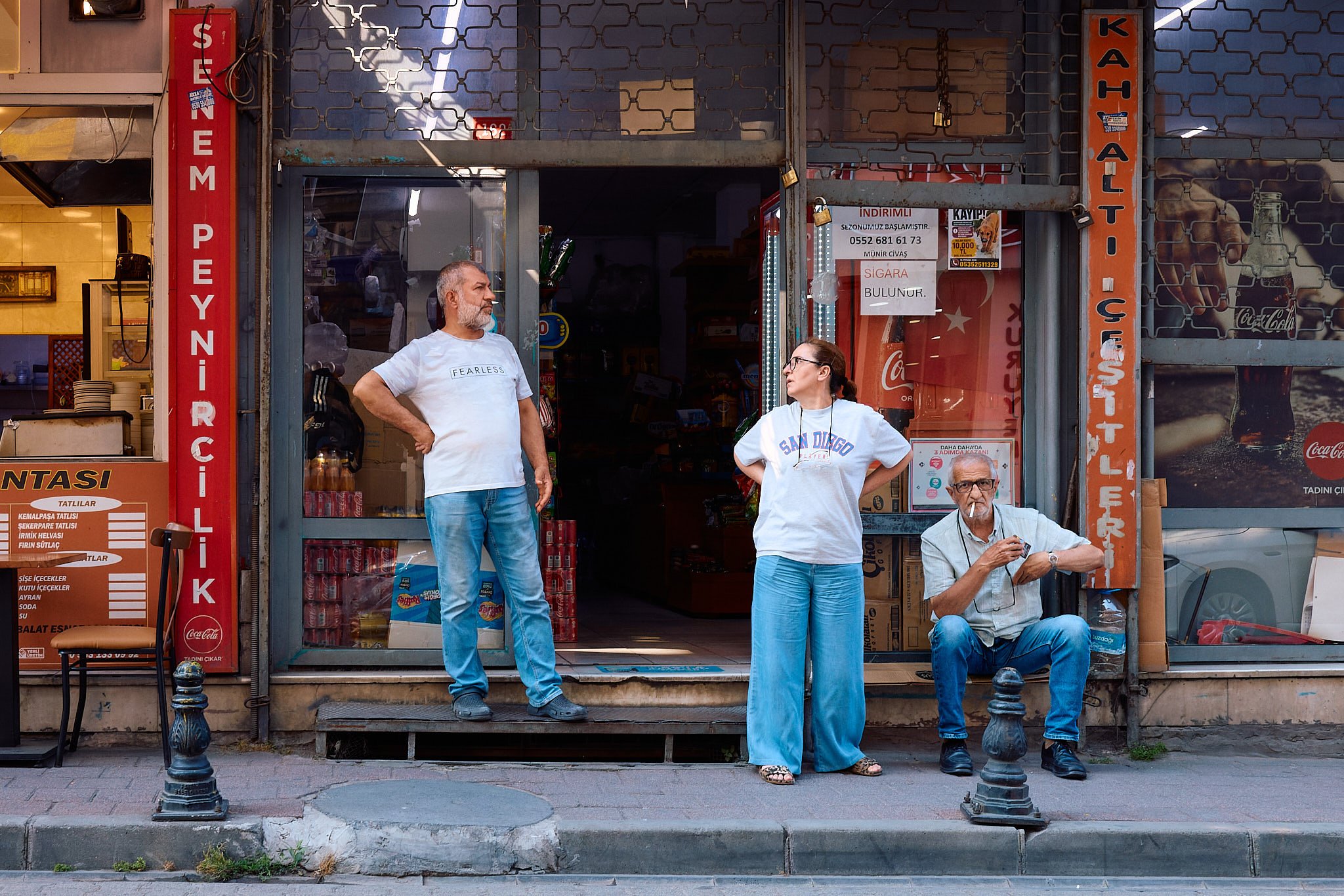 Street Photography | Shopkeeper's Smoke Break | Istanbul, Turkey