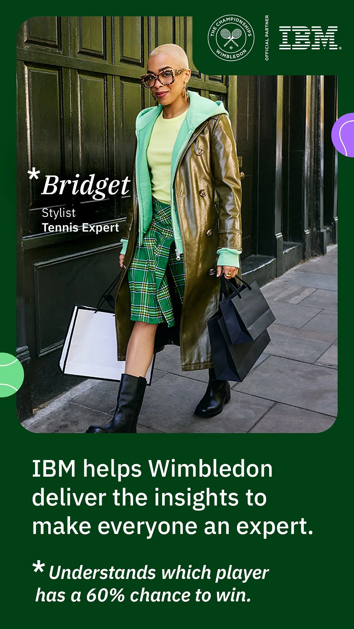 Advertising Photographer London | IBM x Wimbledon "Everyone's An Expert" London Campaign - Bridget