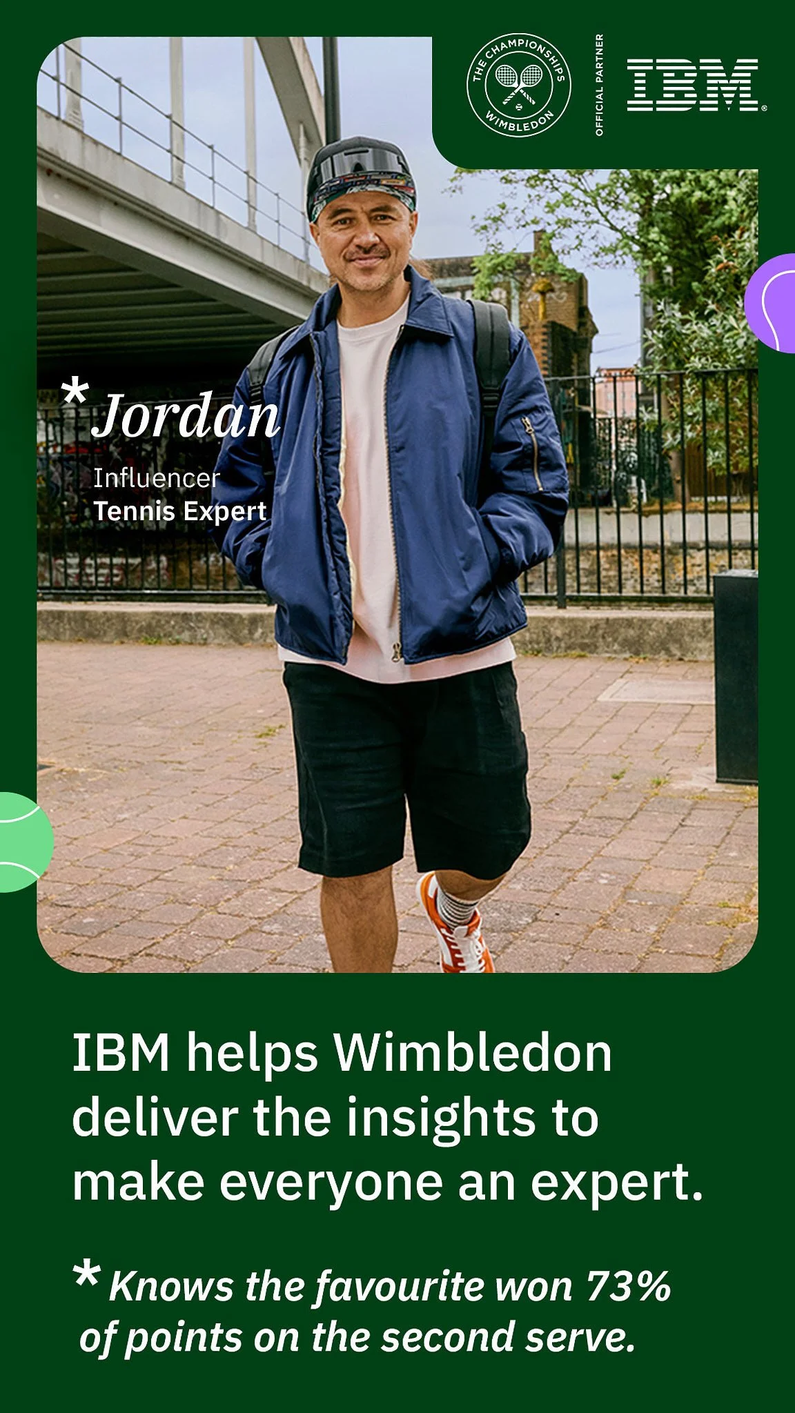 Advertising Photographer London | IBM x Wimbledon "Everyone's An Expert" London Campaign - Jordan