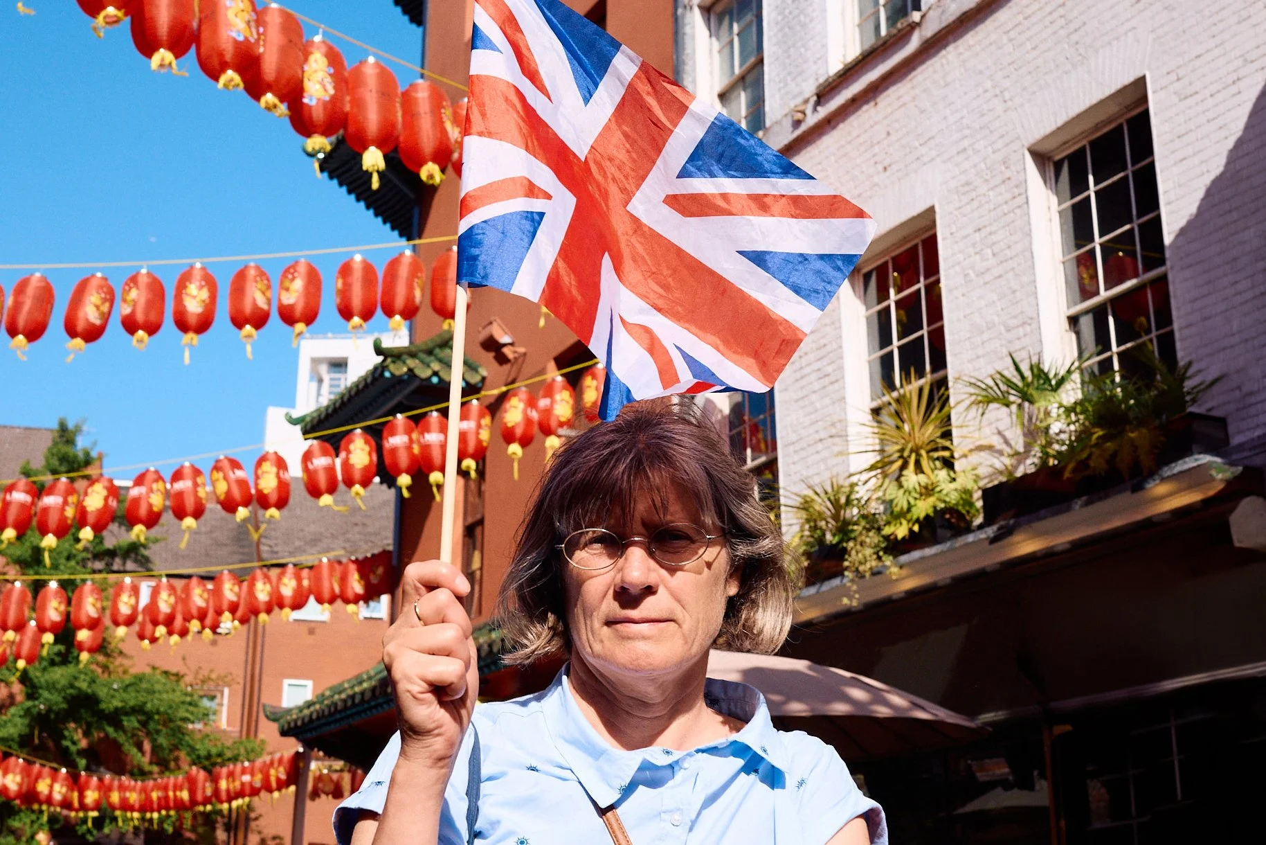 Street Photography | Union Jack in the Sun | London, UK