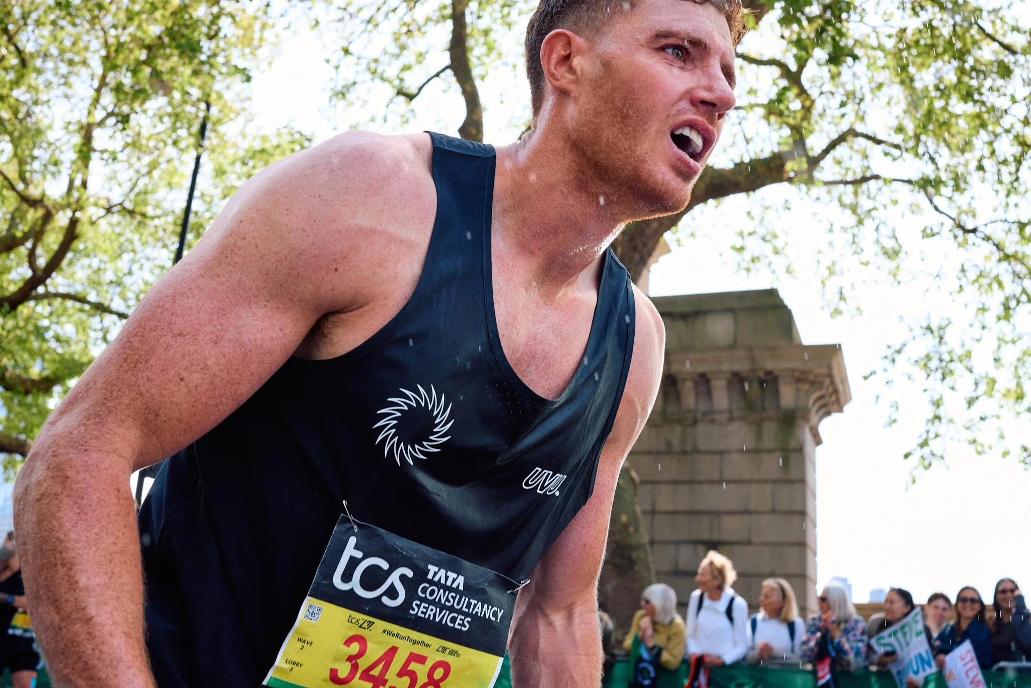 London Marathon | Runner Catching His Breath