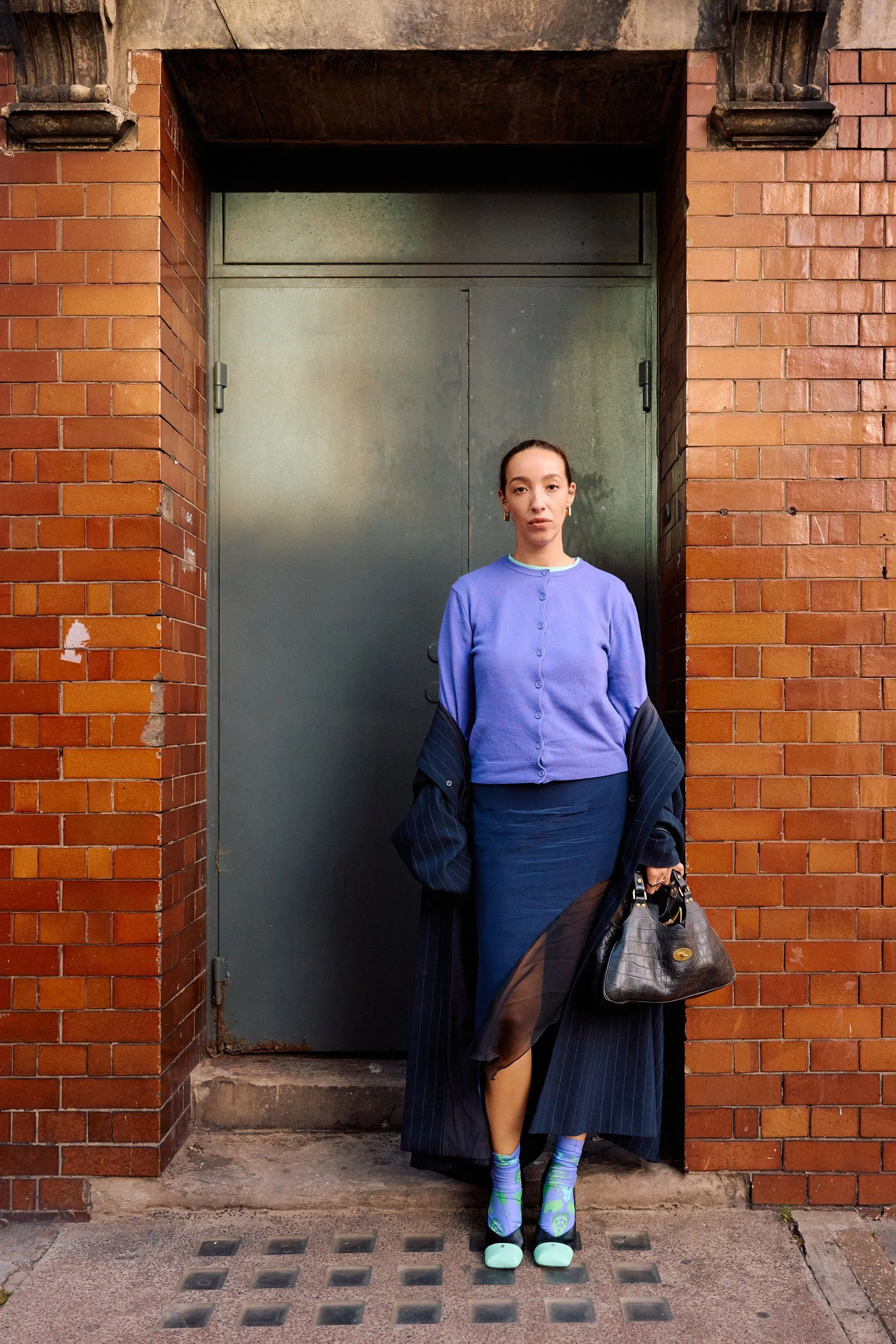 London Fashion Week Street Style | Chani Ra in Periwinkle