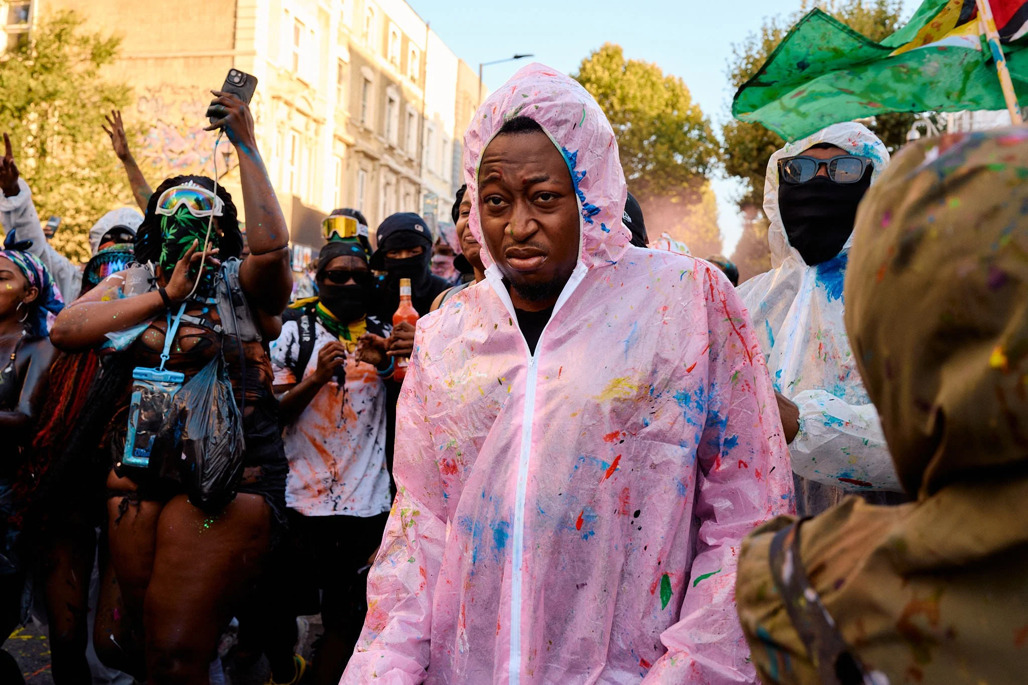 Notting Hill Carnival | Paint-Splattered Poncho