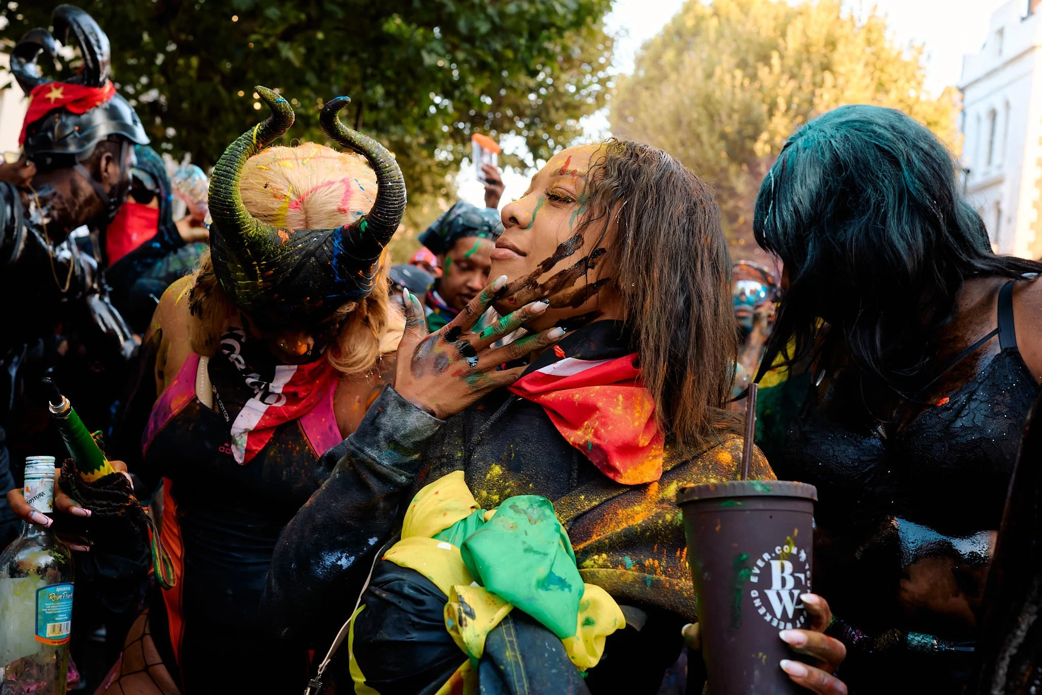 J’Ouvert Street Photography | Paint-Covered Hands