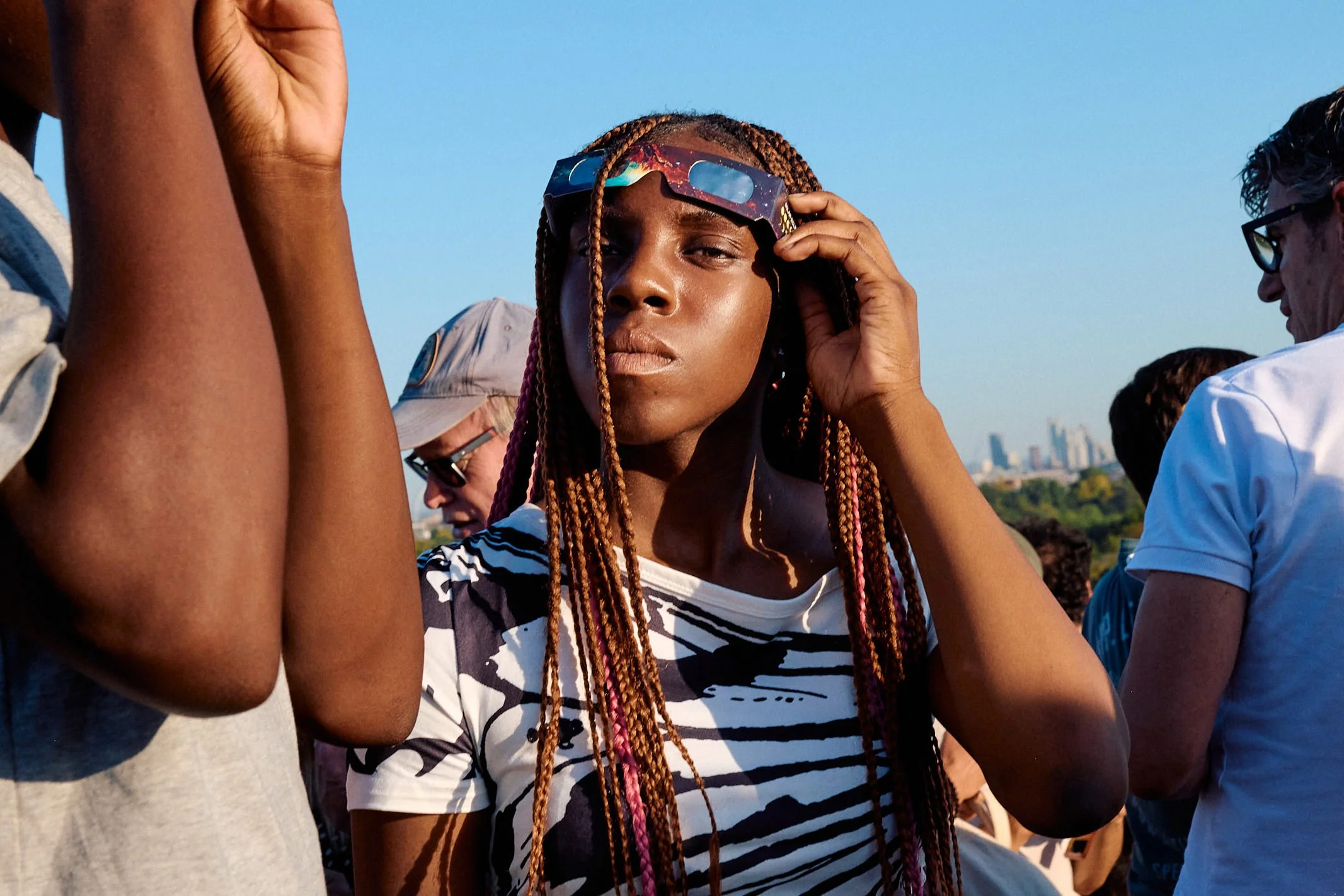 Primrose Hill Eclipse | Braids and Paper Glasses