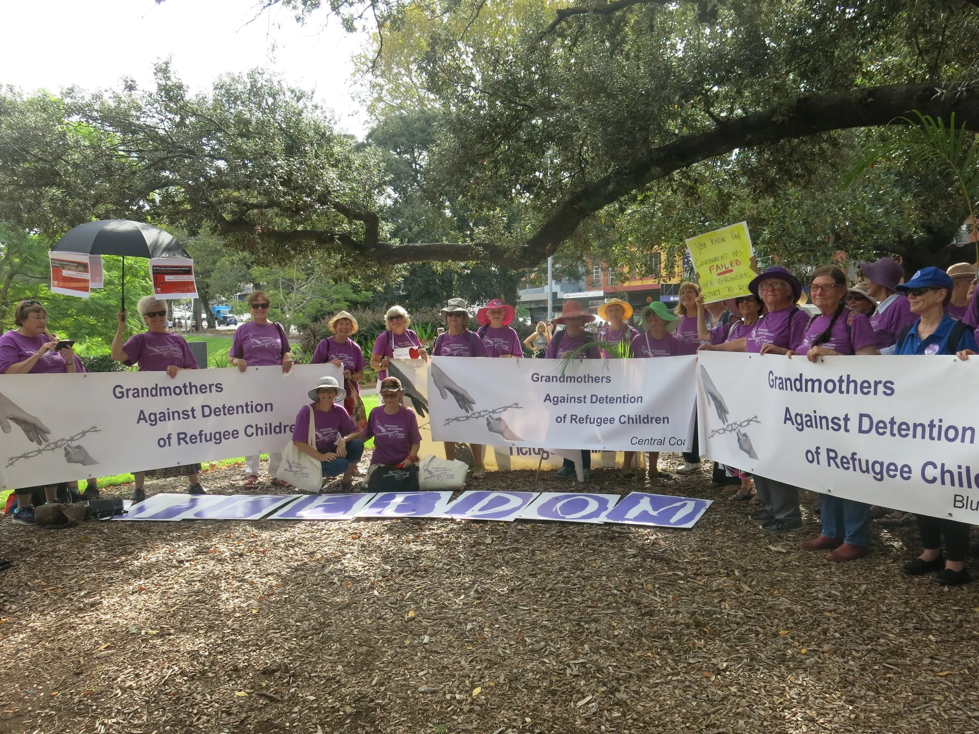 GadrcNSW contingent at Sydney Palm Sunday March