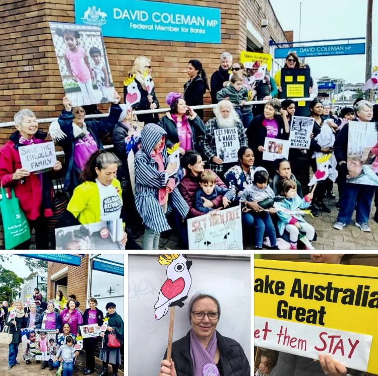 Grandmothers joined Mums4Refugees & other concerned citizens outside Minister Coleman's Office