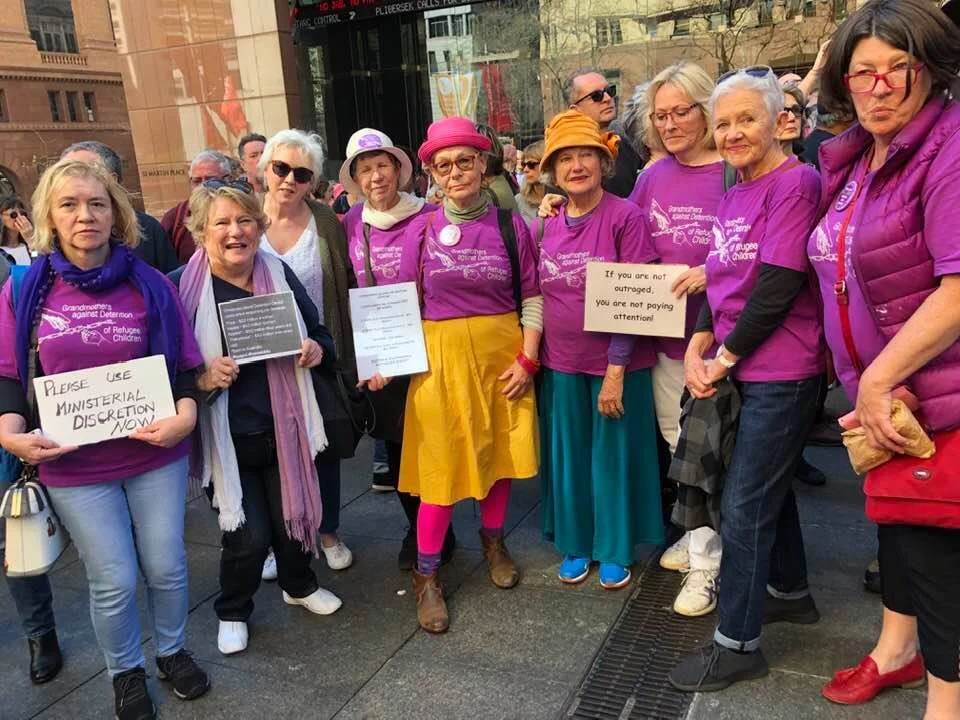 Sydney Biloela Protest, many more Grandmothers also there