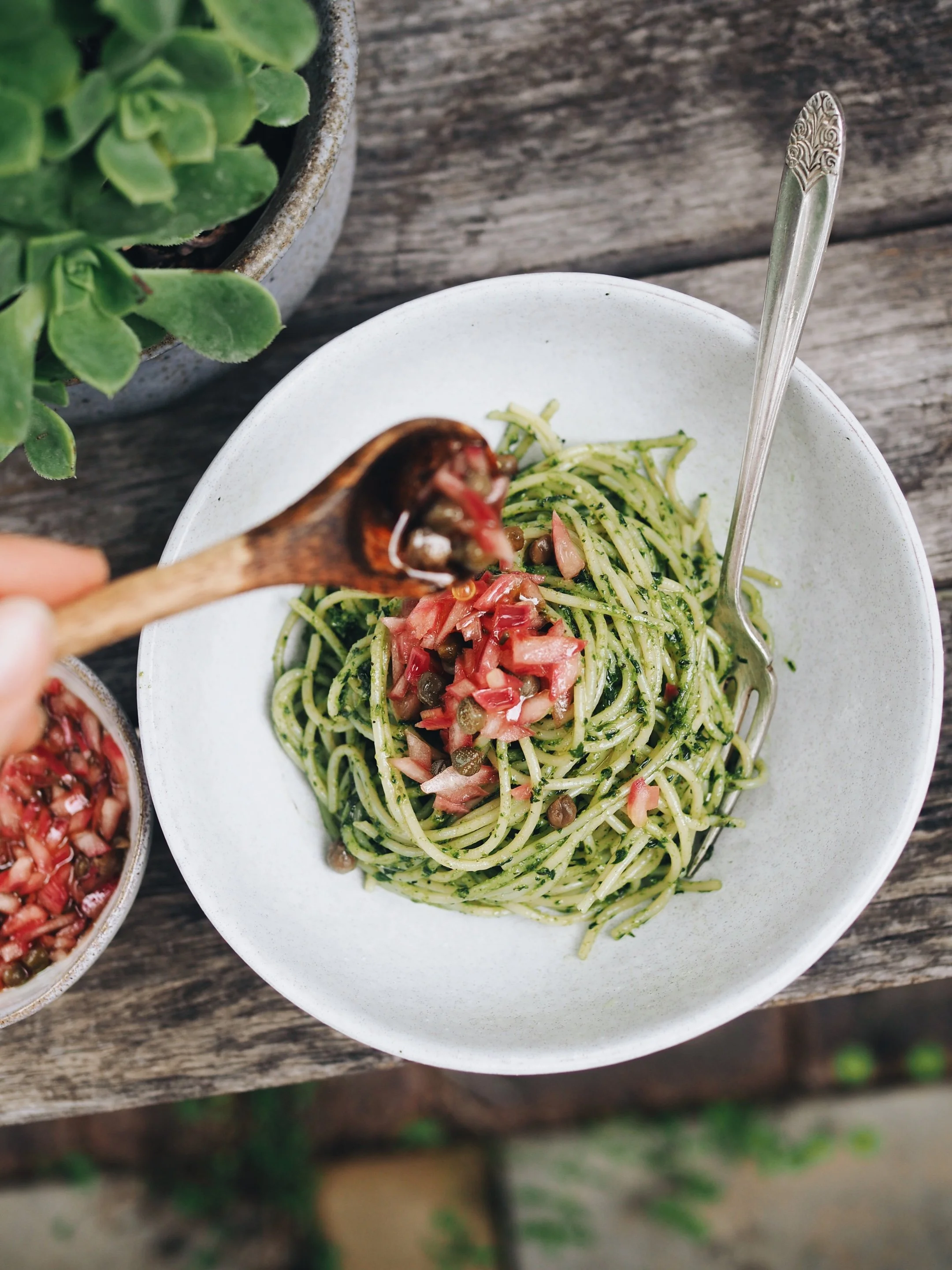 Pesto with Onion 2.JPG