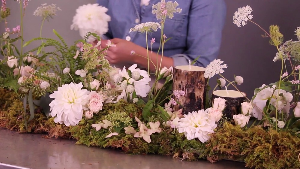 Create A Live Fl Table Runner For Wedding Centerpiece Create A Live Fl Table Runner For, How To Make A Plant Table Runner