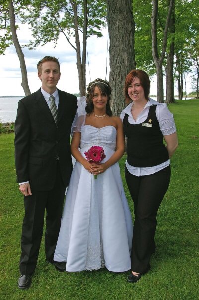 Here’s a photo of me at that very first wedding!