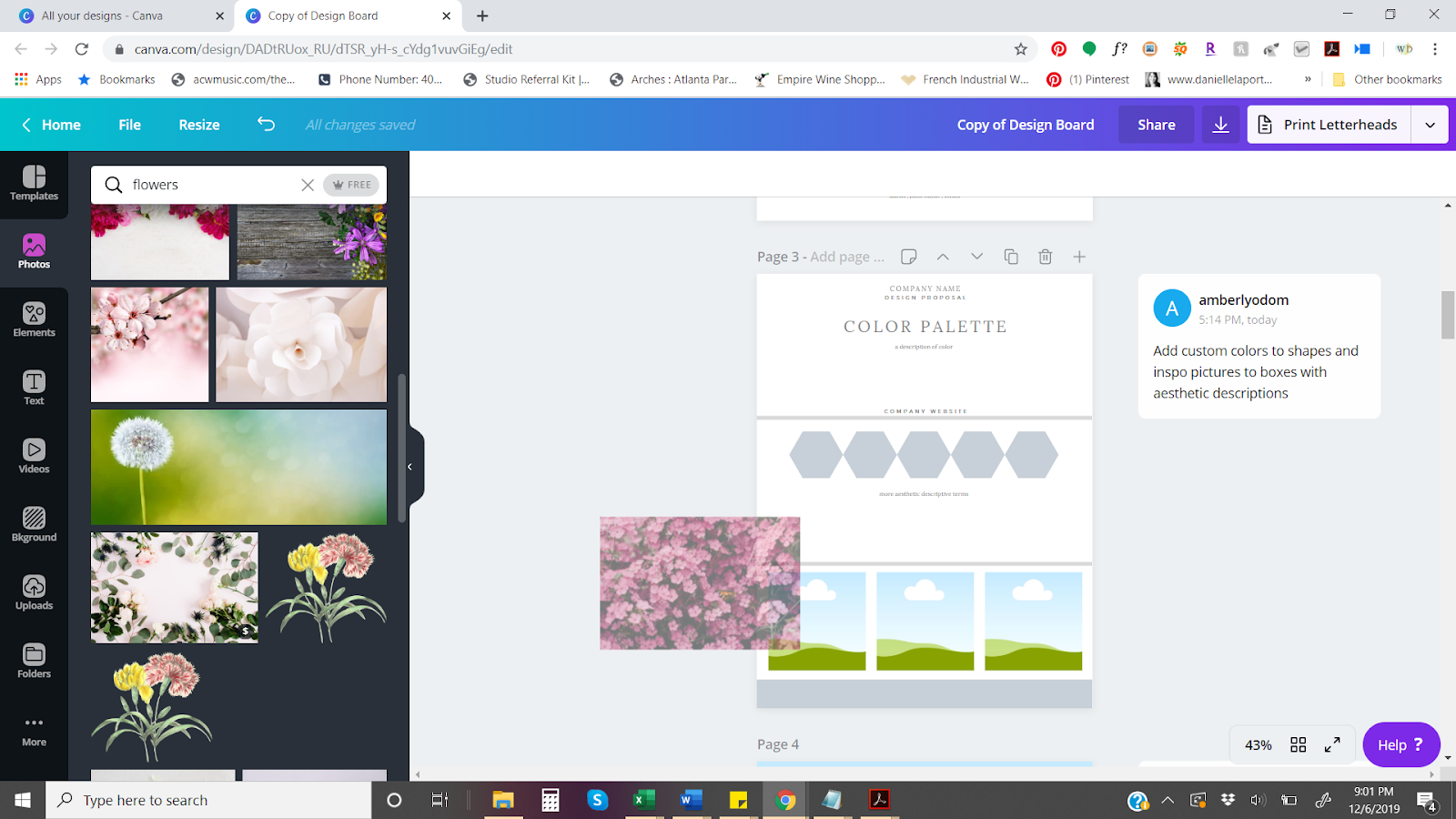Using Canva to Create a Client Design Board