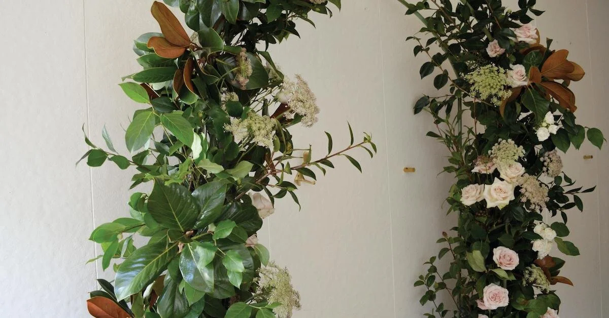 Try These Foam-Free Floral Mechanics for a Wedding Arbor