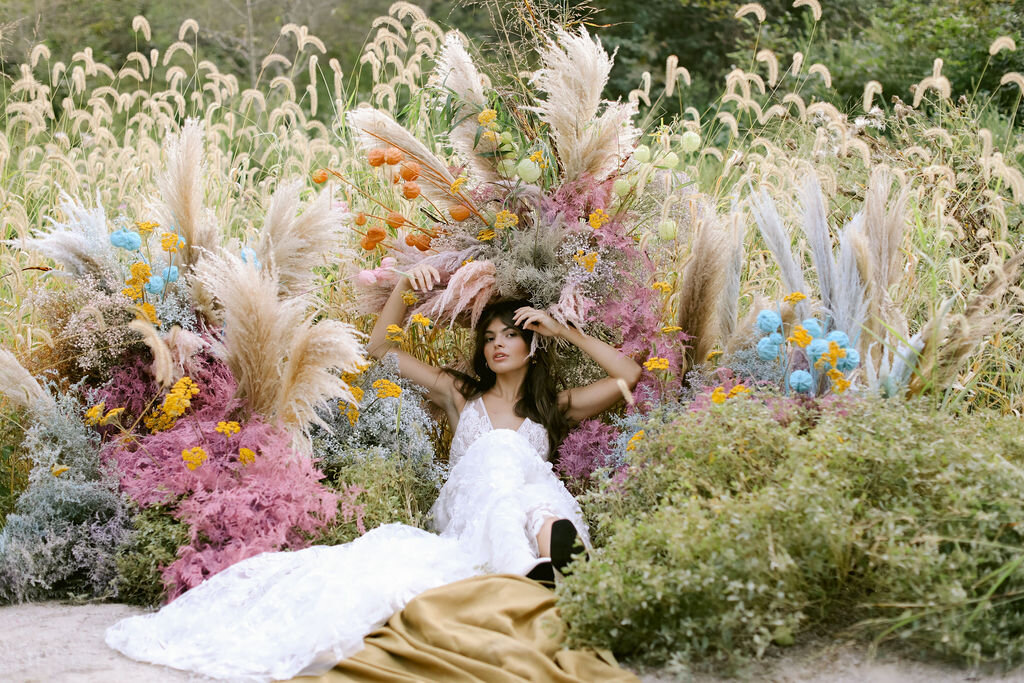 Ferrell Richardson - Floral Installation in a field -- Photo Meghan Savage.jpg