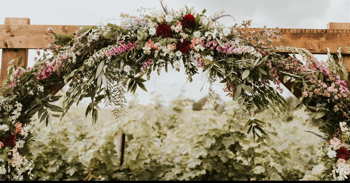 Seasonal Design Highlight: A Wild Summer Wedding Arbor
