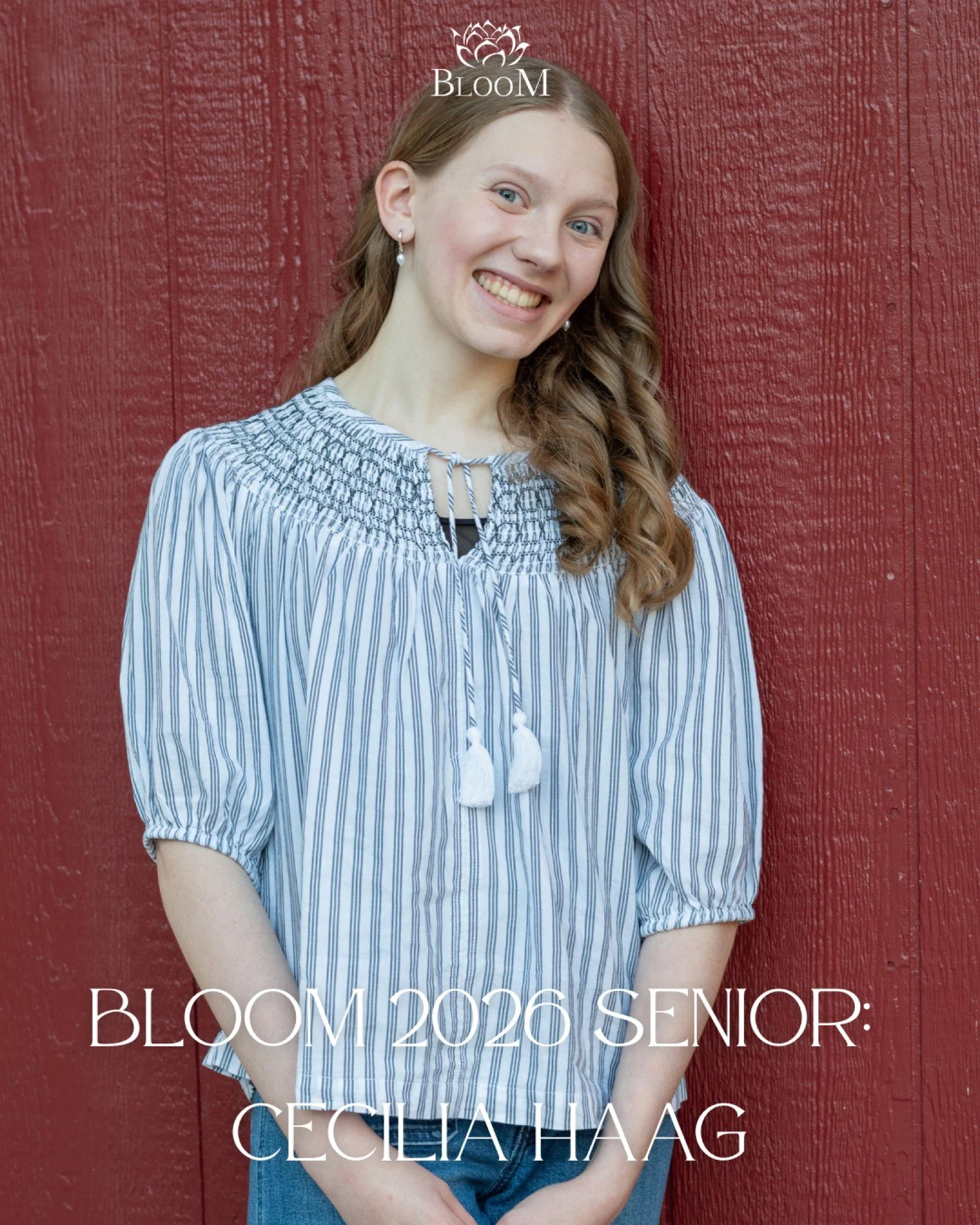 Meet our next senior, Cecilia Haag! 🤎

She will do amazing things in the future as a NICU nurse! Bloom will be cheering her on as she starts this new journey!