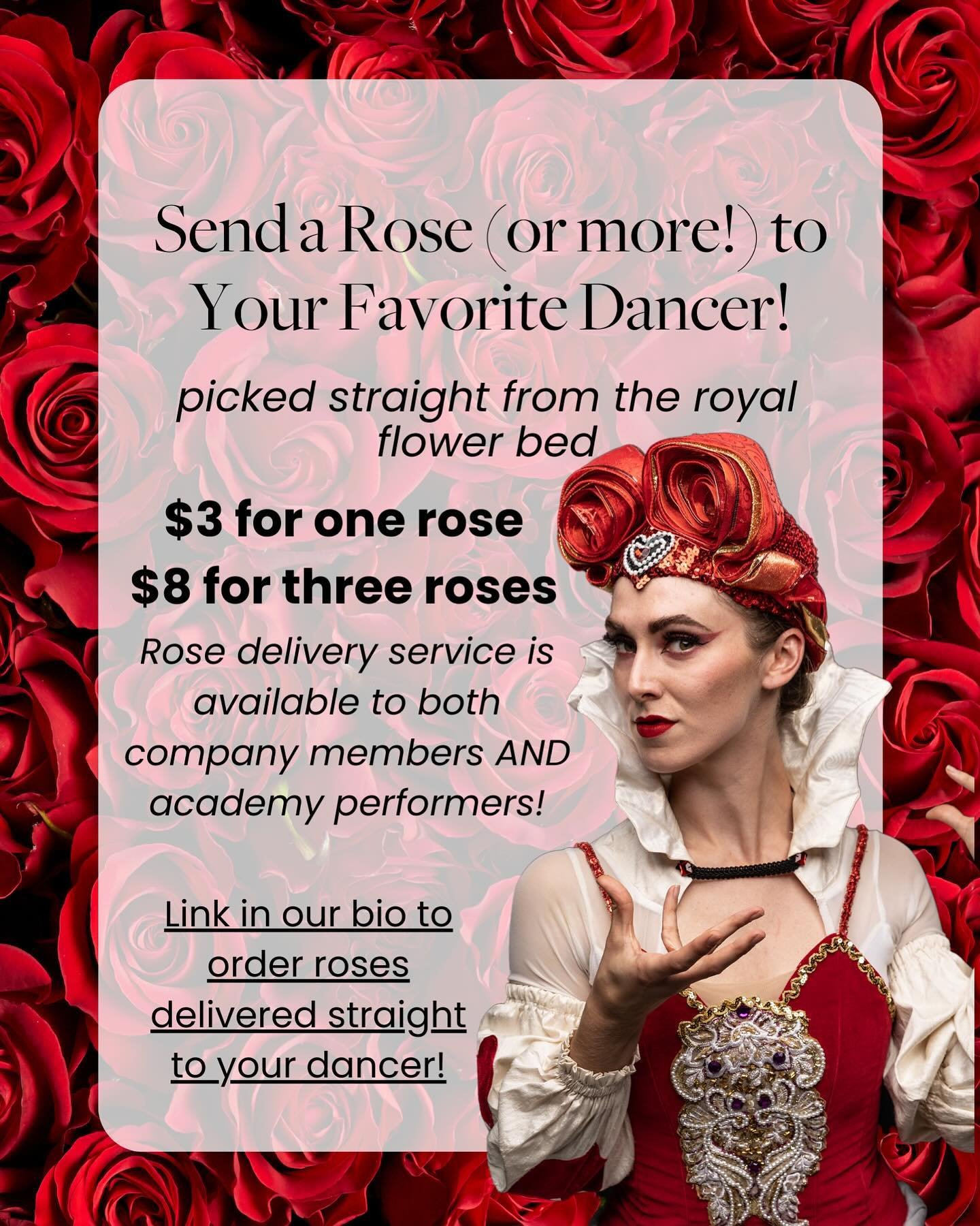 &ldquo;They&rsquo;re going to lose their heads, for painting the roses red!&rdquo; - Queen of Hearts 🌹

We assure you these roses are fresh and not painted! At this time it&rsquo;s only $3 for one rose or $8 for three! Place your order now to suppor