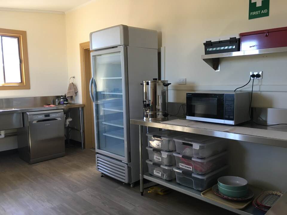 Finished hall kitchen