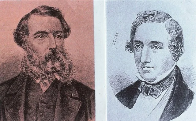  Explorers, John McDouall Stuart and Charles Sturt 