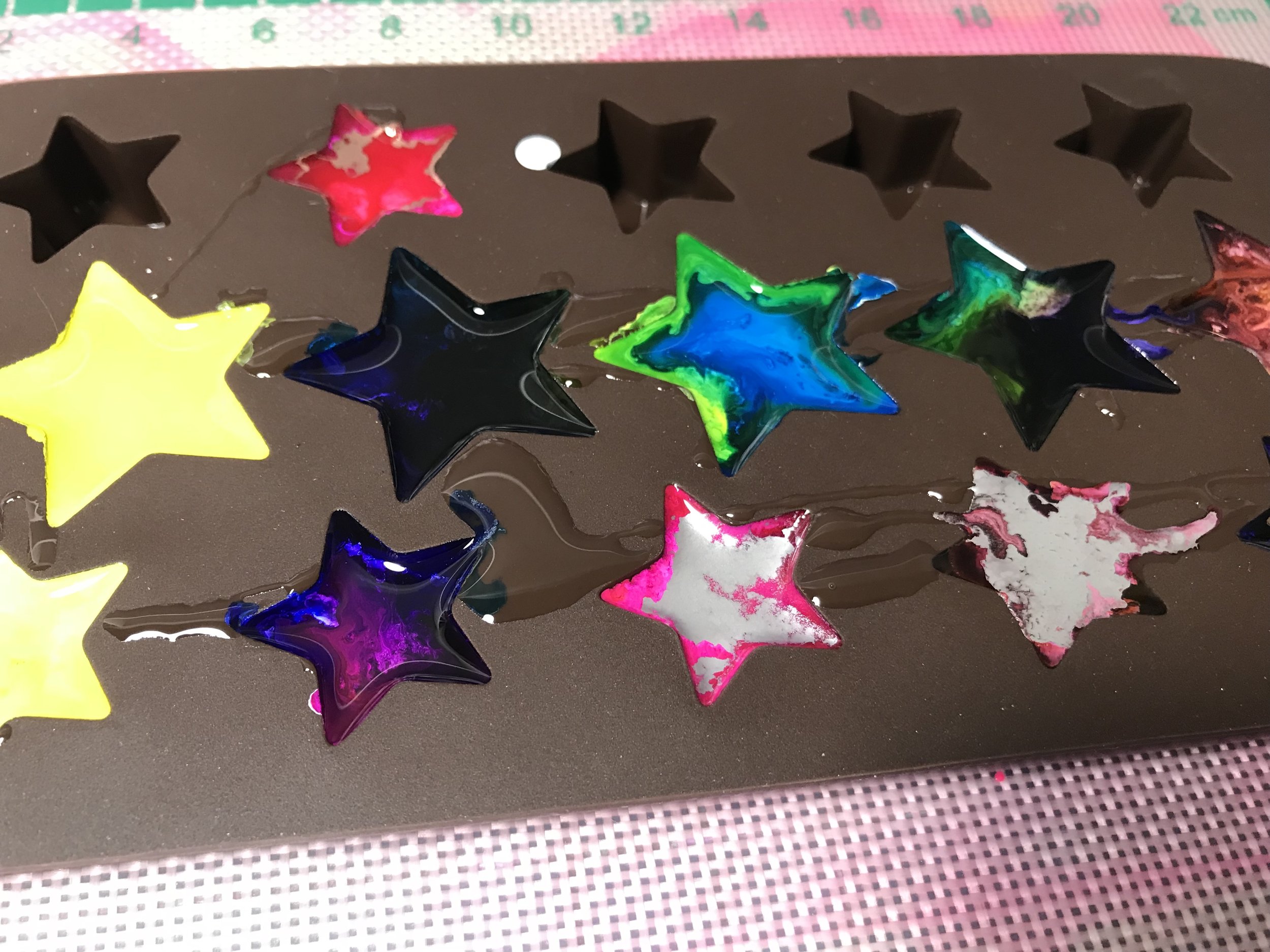 resin project #5, stars!
