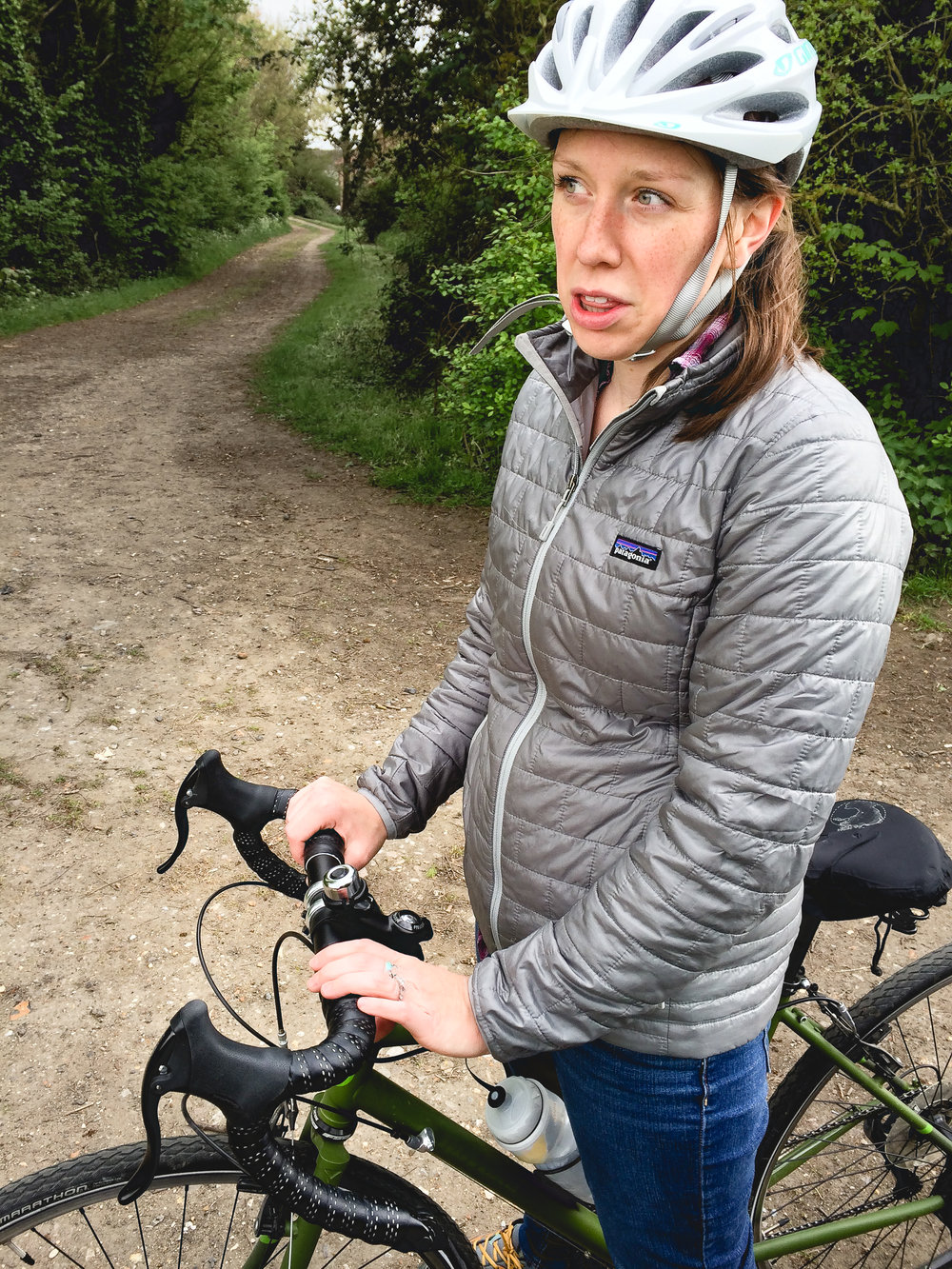  We tried to get to Ely (a town about 20 miles north of Cambridge) by cutting through the fens. We got lost. This was Ashley's reaction. 