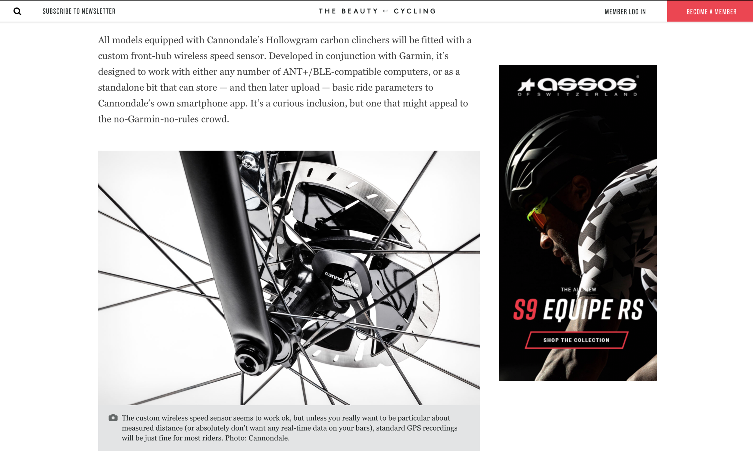 ASSOS S9 Equipe RS skinsuit