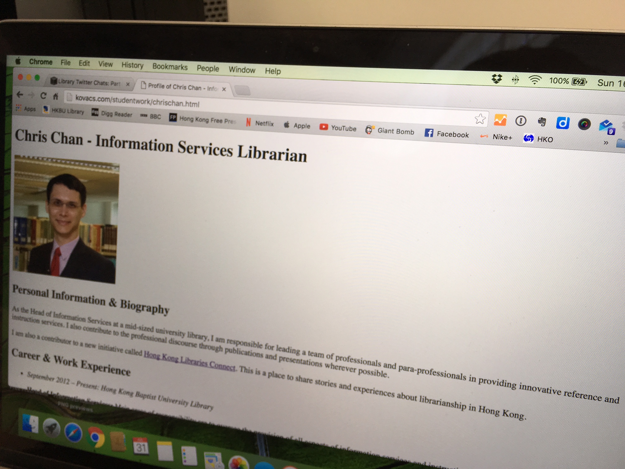 My website! It ain't much to look at now, but wait until I learn some CSS...