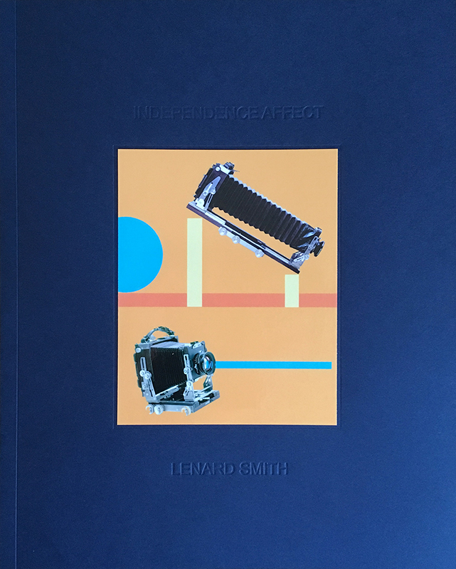 Independence Affect, 2018 8 x 10 inches. 74 pages, cover with a tip-in image Hand set unique letterpress insert poem Signed and numbered. Limited Edition First Edition